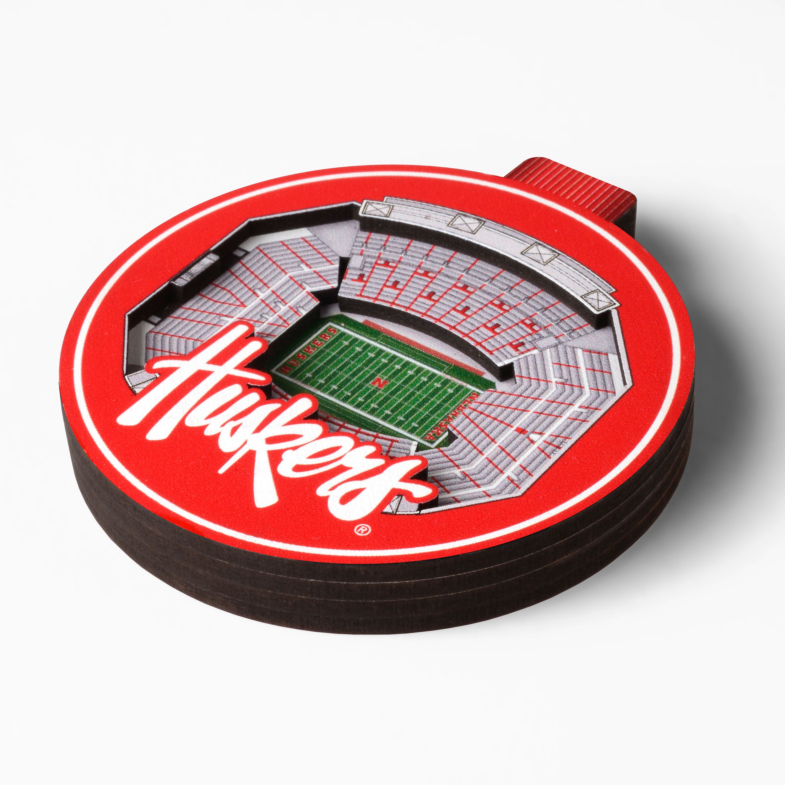Nebraska Huskers 3D Stadium Ornament - Collectible Football Fan Gift for Home Decor, Office Display & Game Day Celebration