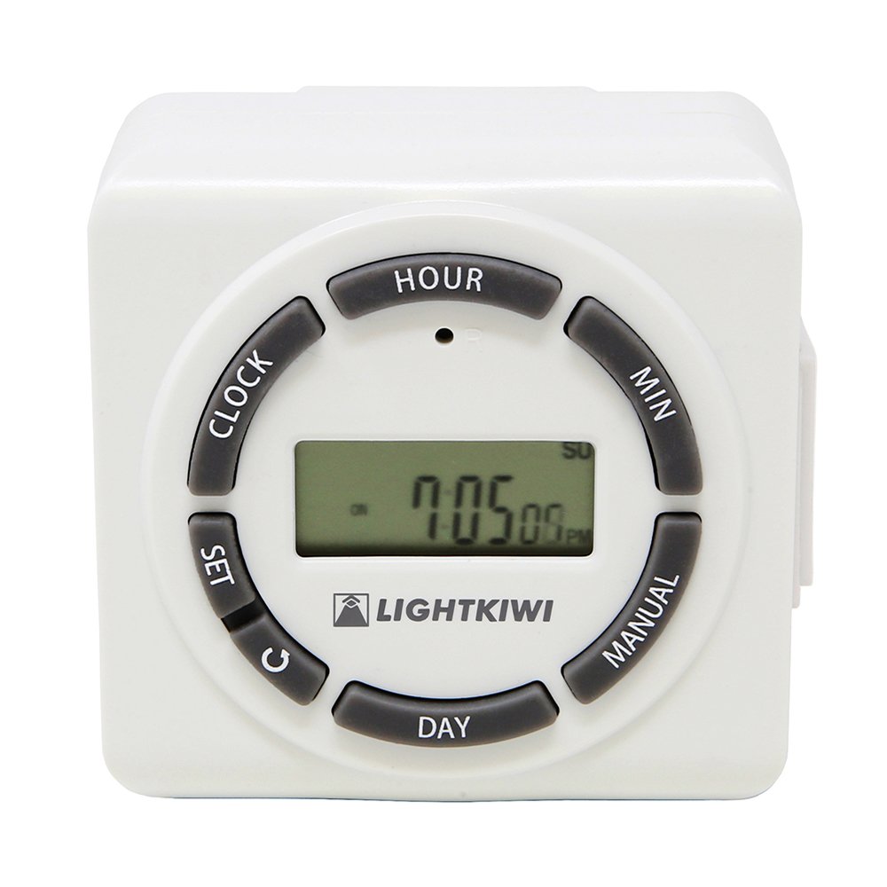 Lightkiwi H5576 Digital Timer for Low Voltage Landscape Lighting Transformer - Outdoor Garden & Yard Lighting Control - Perfect for Pathways, Patios & Decorative Lights