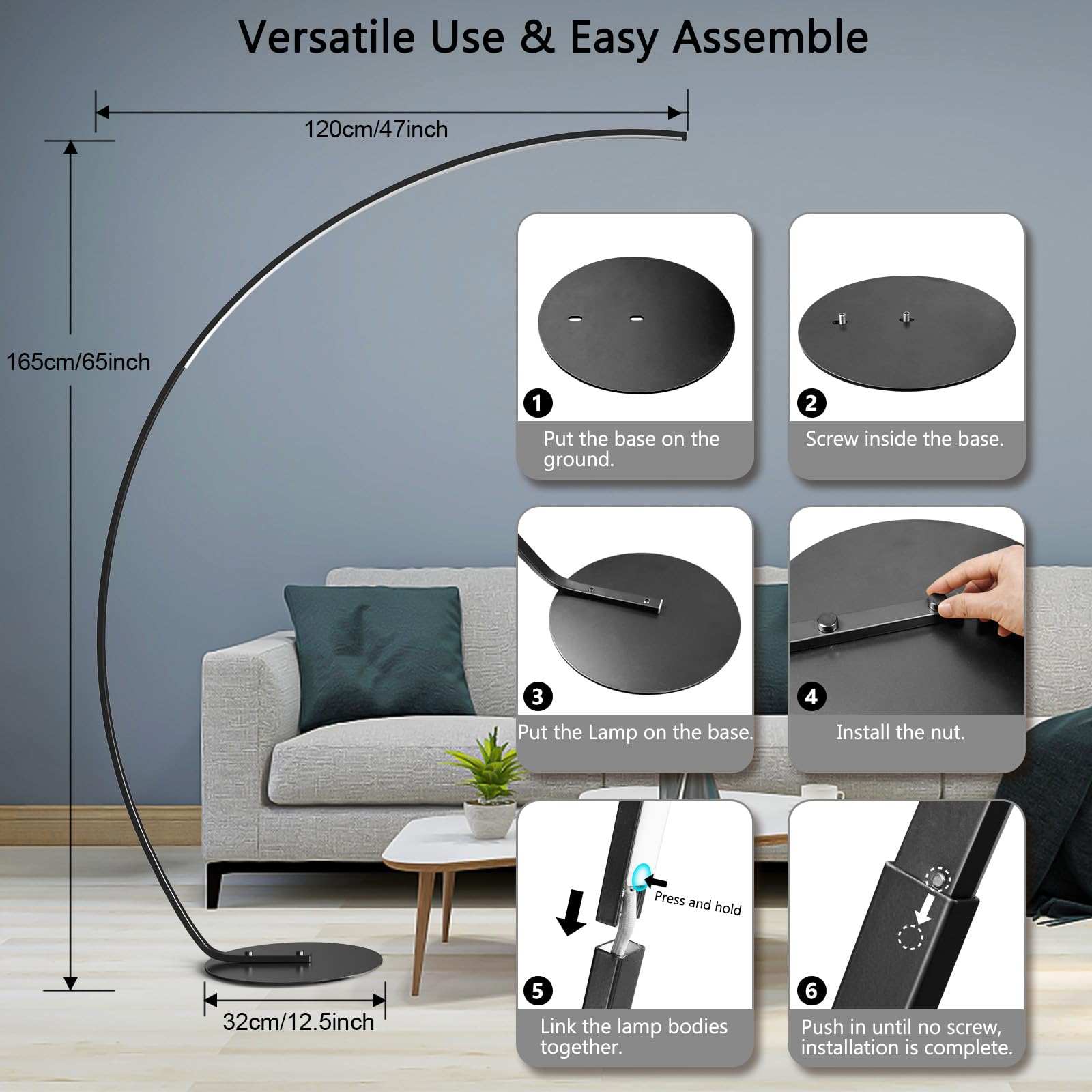 NUÜR Arc Floor Lamp - 67