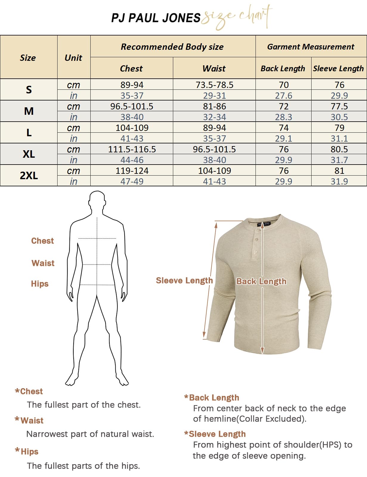 PJ PAUL JONES Men's Waffle Knit Pullover Sweater - Crew Neck & Henley Collar Design - Soft Fine Knit Jumper for Casual Wear, Office, and Winter Outfits