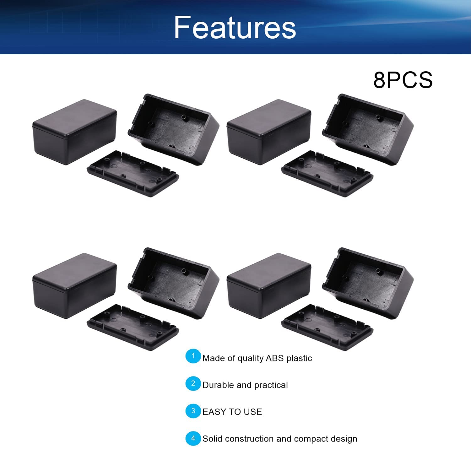 ABS Plastic Dustproof Junction Box - 2.36