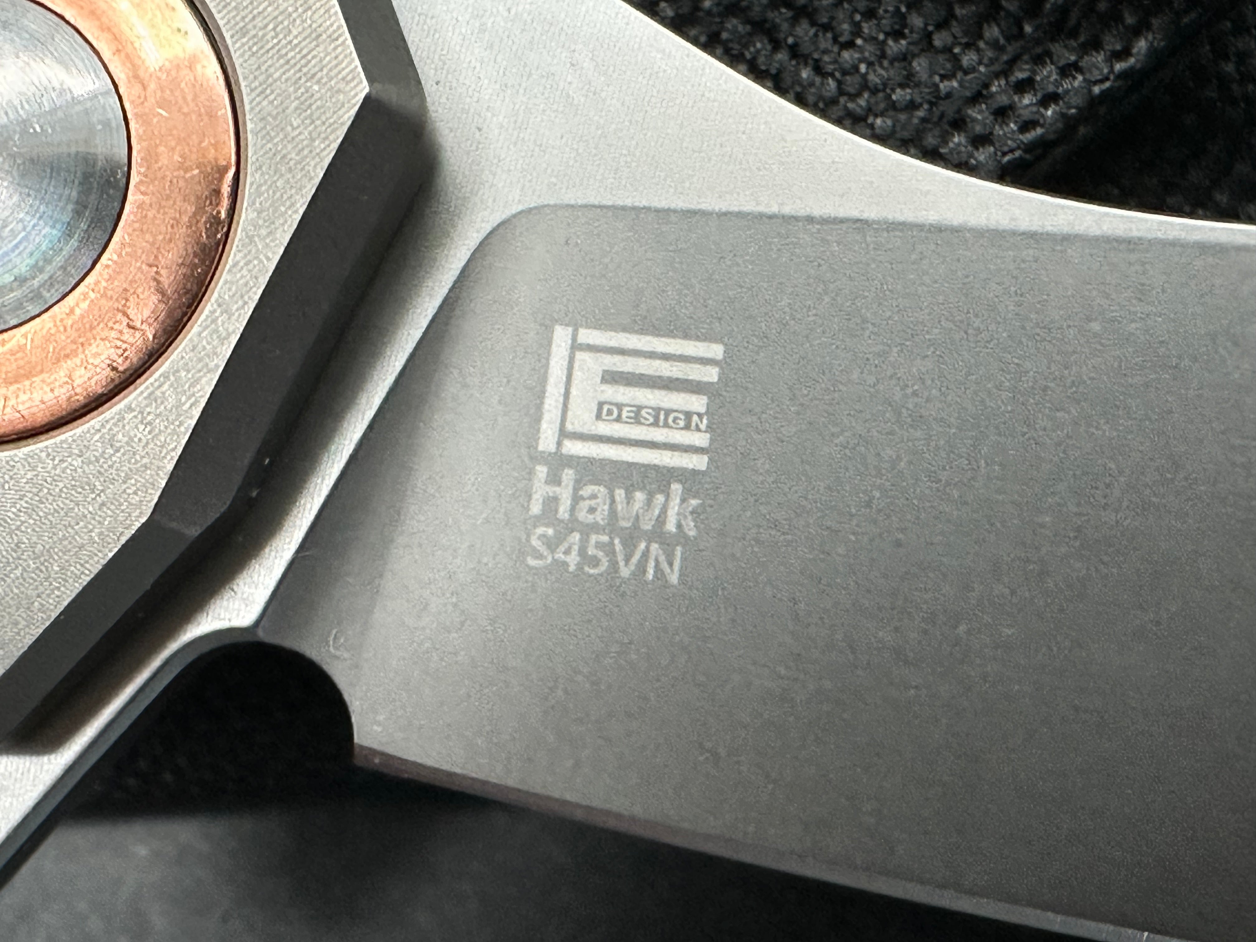 Kizer Hawk Liner Lock Folding Knife - Titanium Handle with S45VN Steel Blade | EDC, Outdoor Survival & Camping Gear