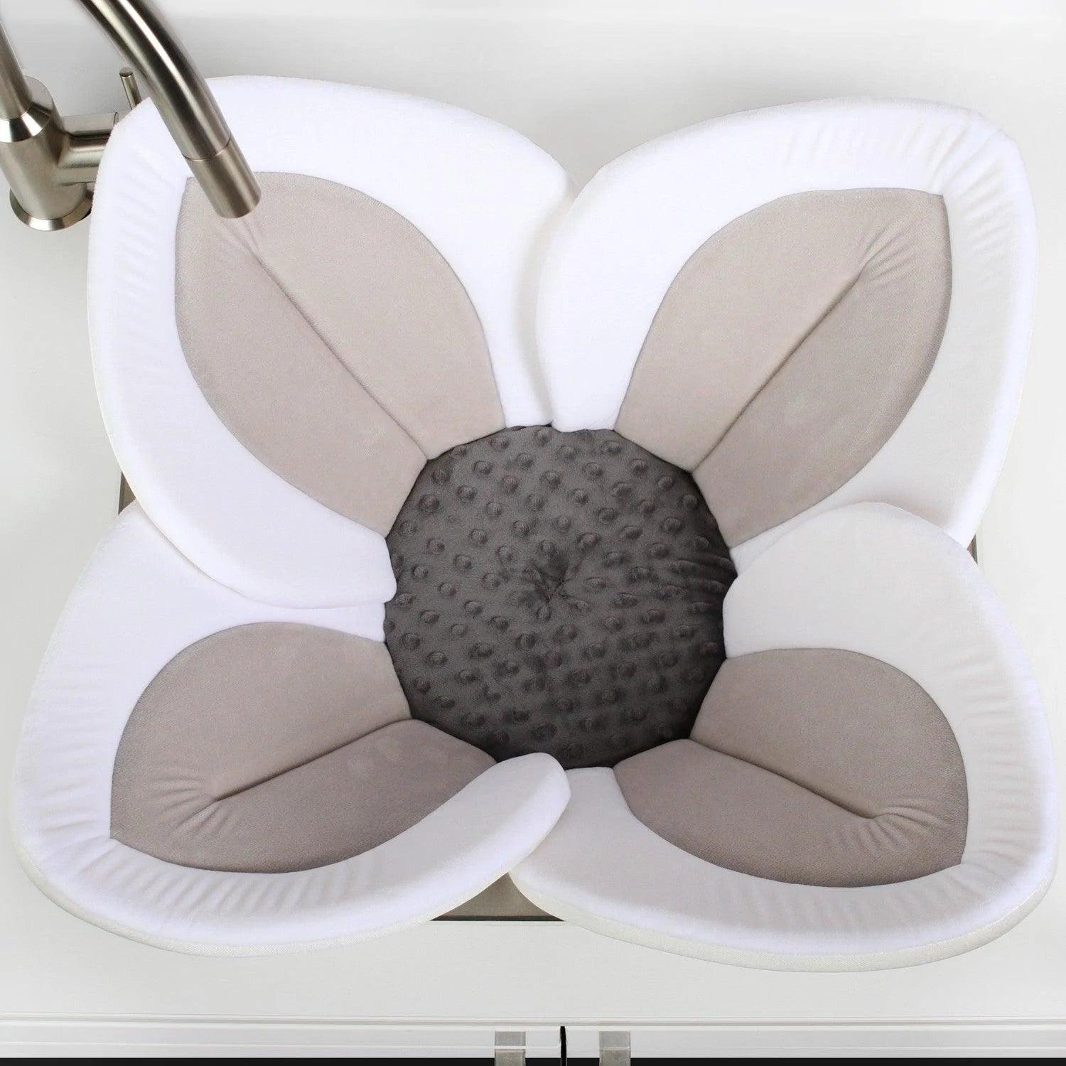 Blooming Bath Lotus - Soft Baby Bath Support for Newborns & Infants - Grey - Perfect for Safe & Comfortable Bath Time at Home
