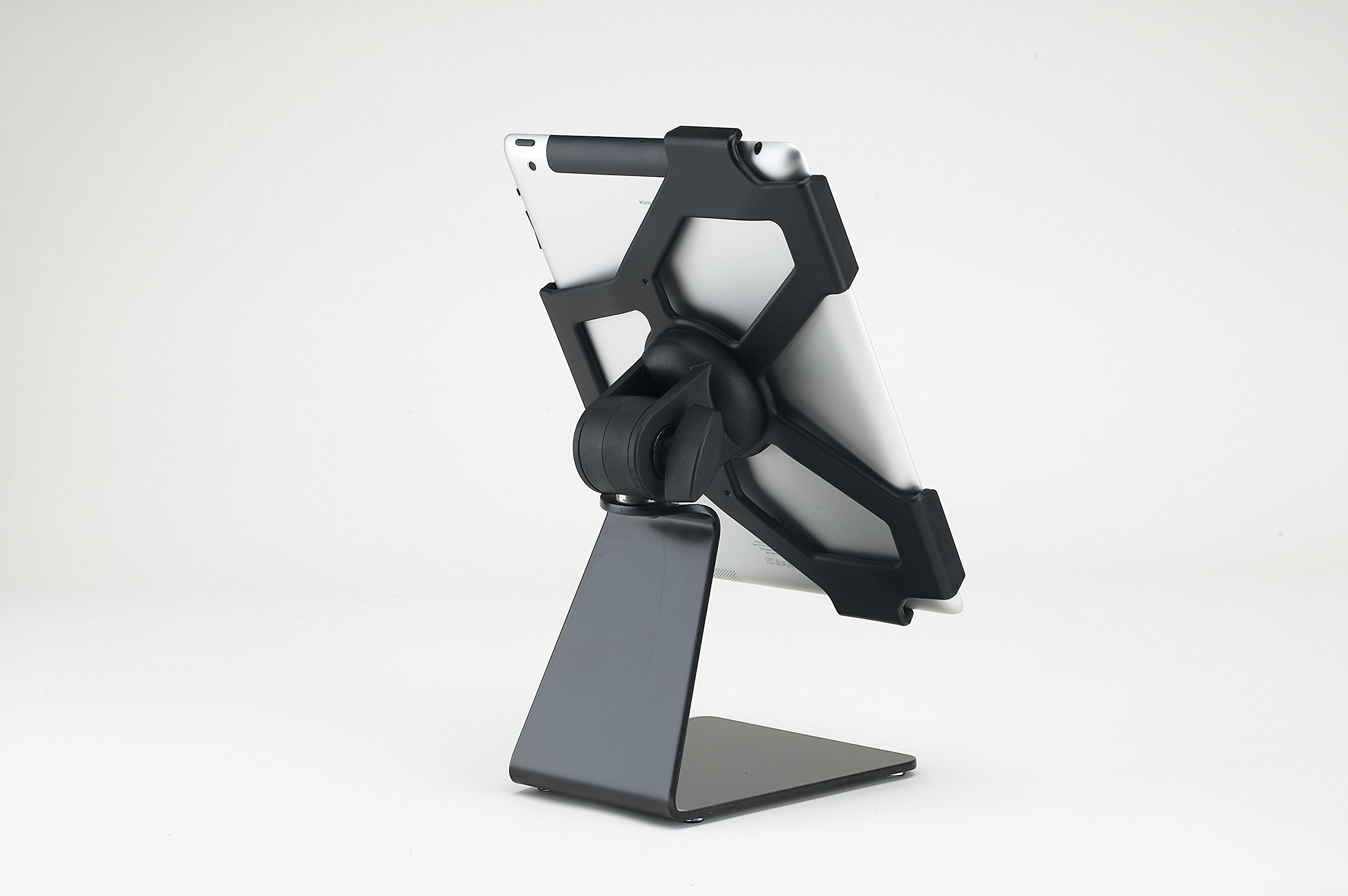 K&M Stands iPad 2 Adjustable Tablet Holder - Portable Desktop Stand for iPad 2/3/4, Air, Mini & Pro - Perfect for Home, Office, Kitchen & Studio Use