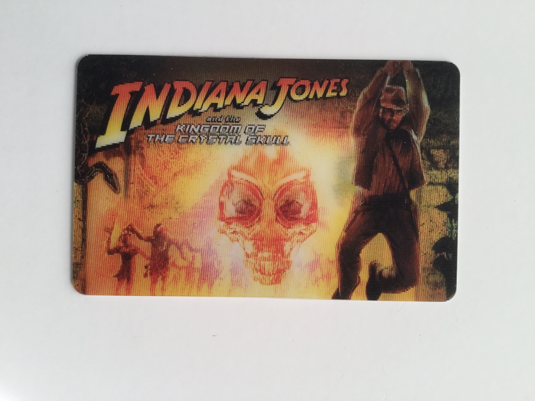 Vintage Indiana Jones Rare Lenticular Trading Card - Collectible Movie Memorabilia for Fans & Gift Idea