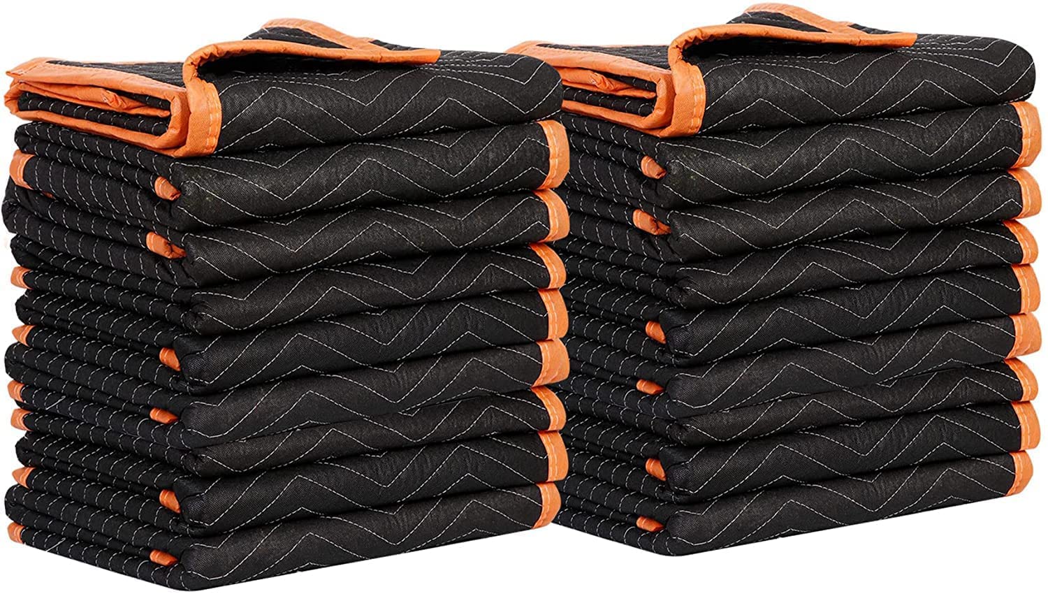 Heavy Duty Moving Blankets 72 x 40 Inch - 27 lb/dz Quilted Furniture Pads for Shipping & Moving (Pack of 18) - Protect Sofas, Mattresses & Appliances During Transport & Storage