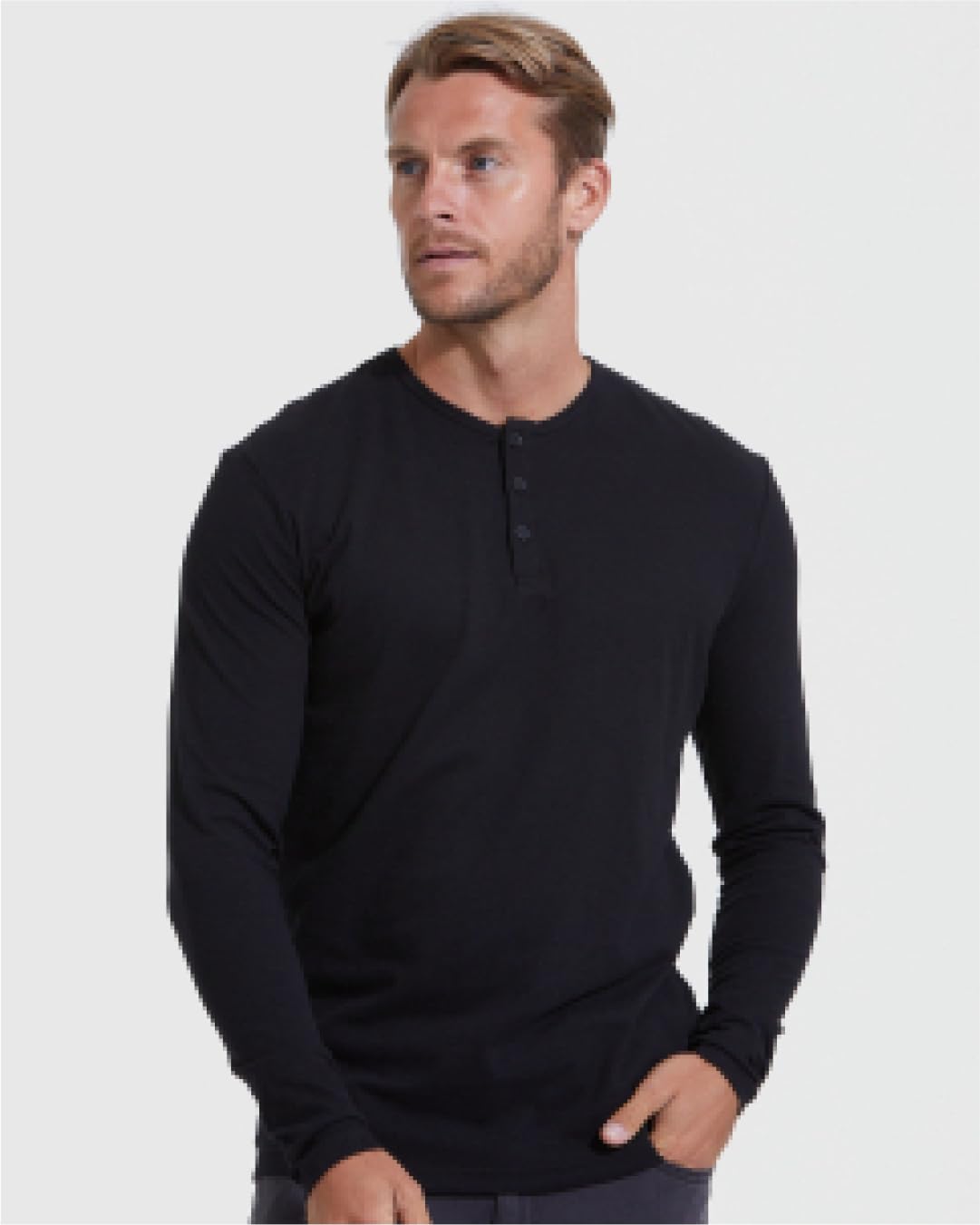 True Classic Long Sleeve Waffle Shirt for Men - Premium Fitted Thermal Henley Shirt | Soft & Breathable Cotton Blend | Casual Wear, Layering & Outdoor Activities