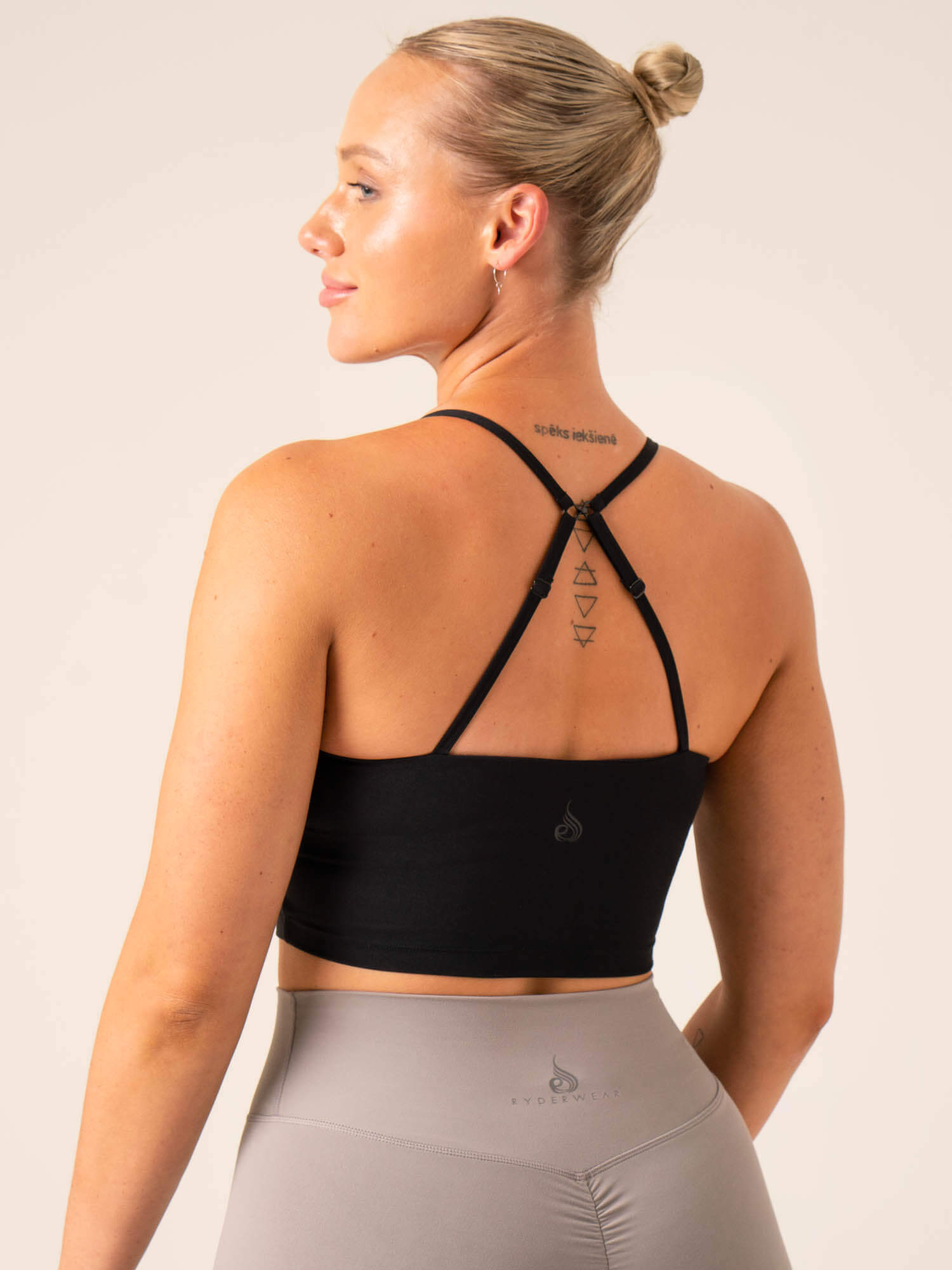 NKD Embody Tank Bra - Black | Seamless Comfort for Yoga, Workouts & Everyday Wear