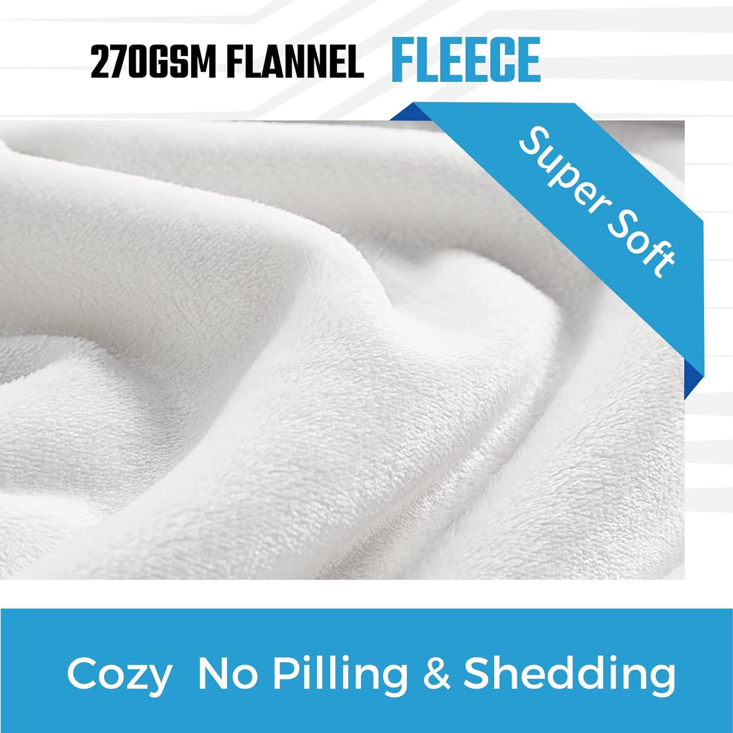 King Size Blue Bandana Fleece Throw Blanket - Ultra Soft Plush Flannel Blanket 108x90 Inches for Bed, Couch & Sofa | Paisley Design Cozy Blanket for Bedroom Decor, Camping, Picnics & Gift Giving