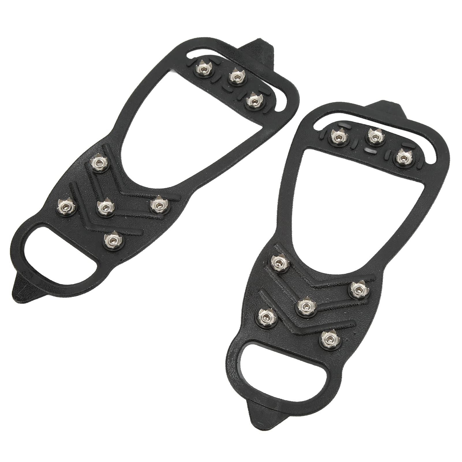 Pinsofy Lightweight 8-Tooth Foldable Ice Cleats - 1 Pair Portable Traction Spikes for Snow & Ice Walking | Perfect for Hiking, Winter Sports & Outdoor Adventures