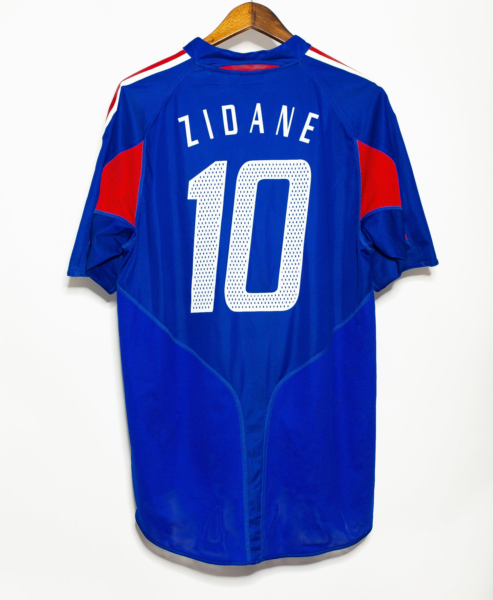 Authentic 2004 France Home Soccer Jersey #10 Zidane (Medium) - Perfect for Matchdays, Fan Events & Vintage Sports Collections