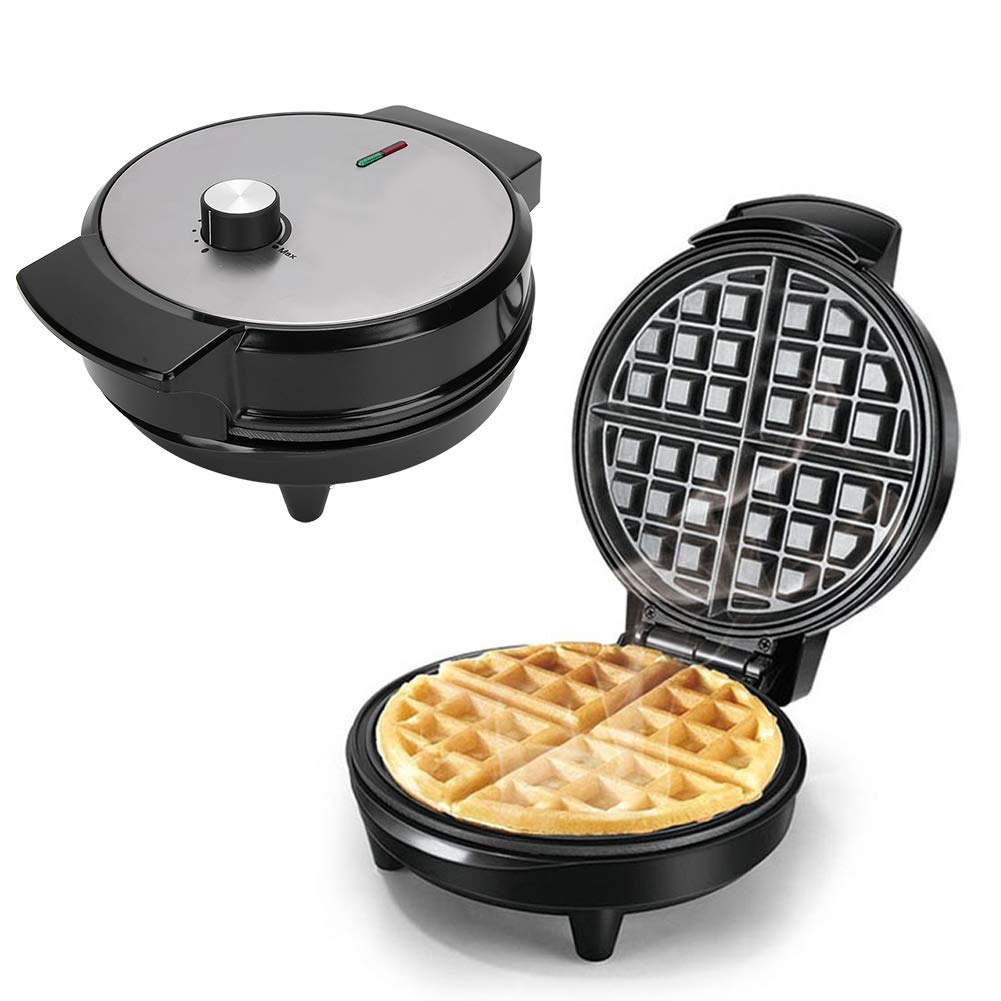 FAMKIT Electric Waffle Maker & Bread Baking Pan - Adjustable Temperature Control, Non-Stick Surface, 220V EU Plug - Perfect for Breakfast, Brunch & Family Gatherings