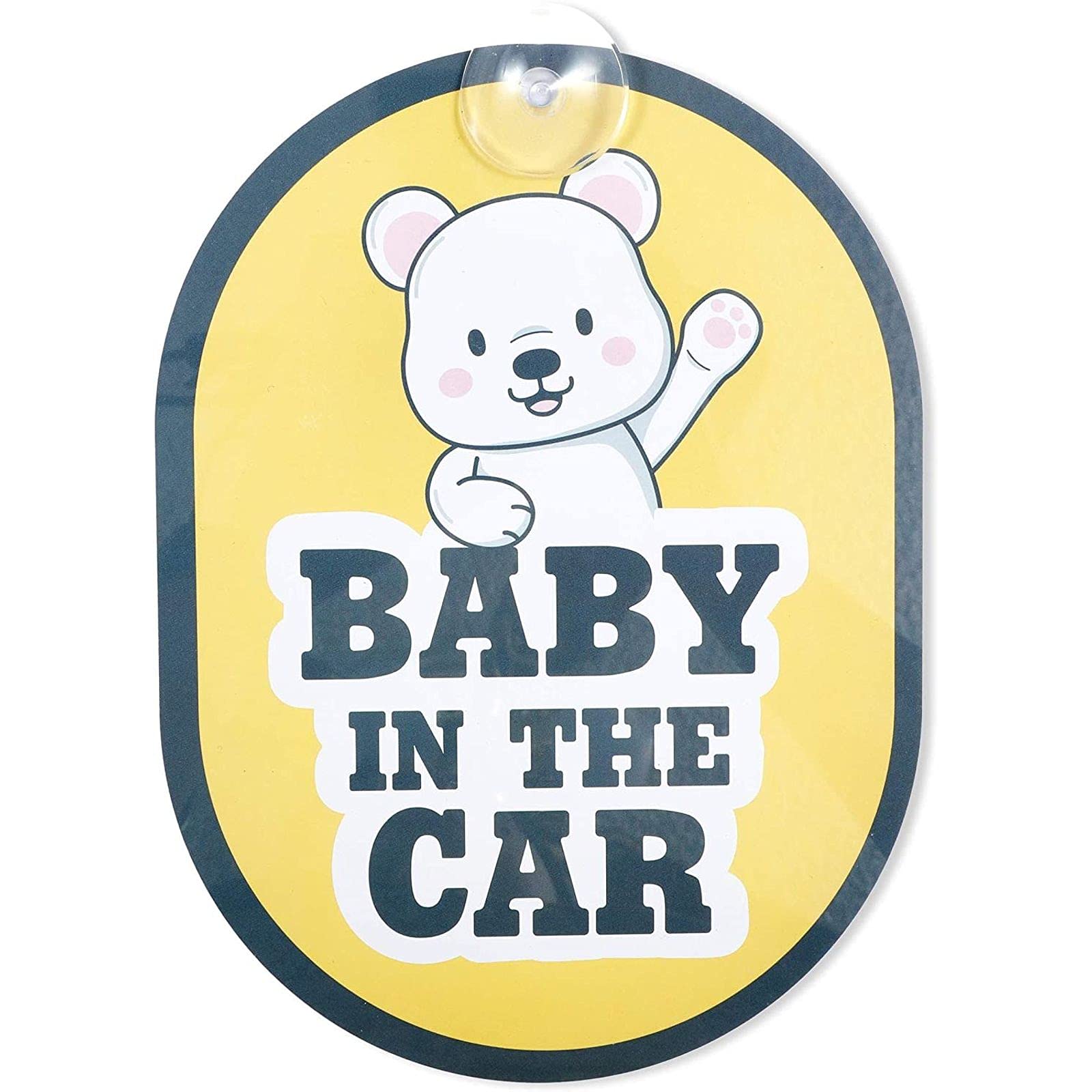 Zodaca Car Window Decals for Baby on Board - 3 Pack Waterproof Vinyl Stickers for Safe Driving & Family Travel