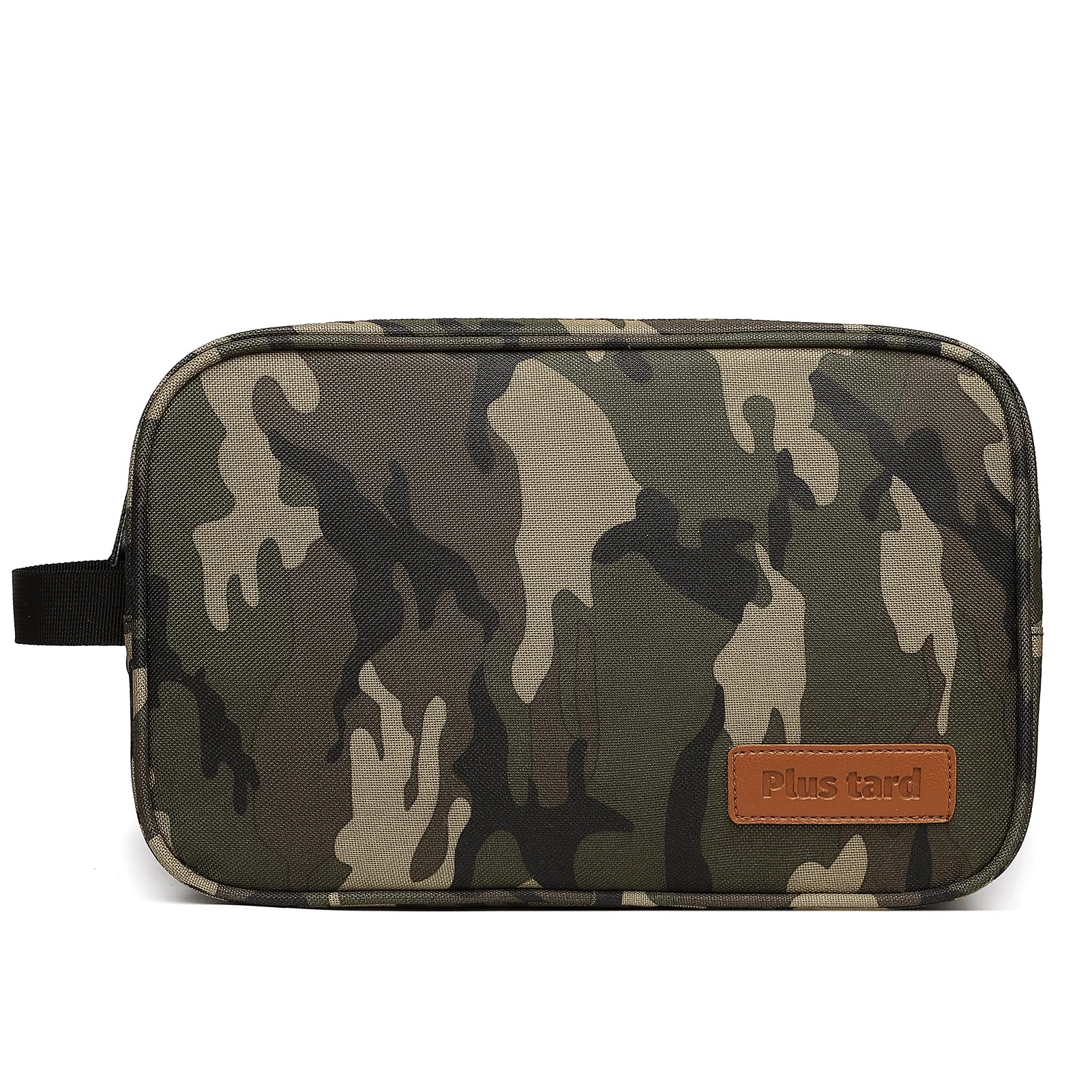 Men's Waterproof Camouflage Toiletry Bag - Large Travel Shaving Organizer with Full Open Design - Perfect for Gym, Camping & Business Trips