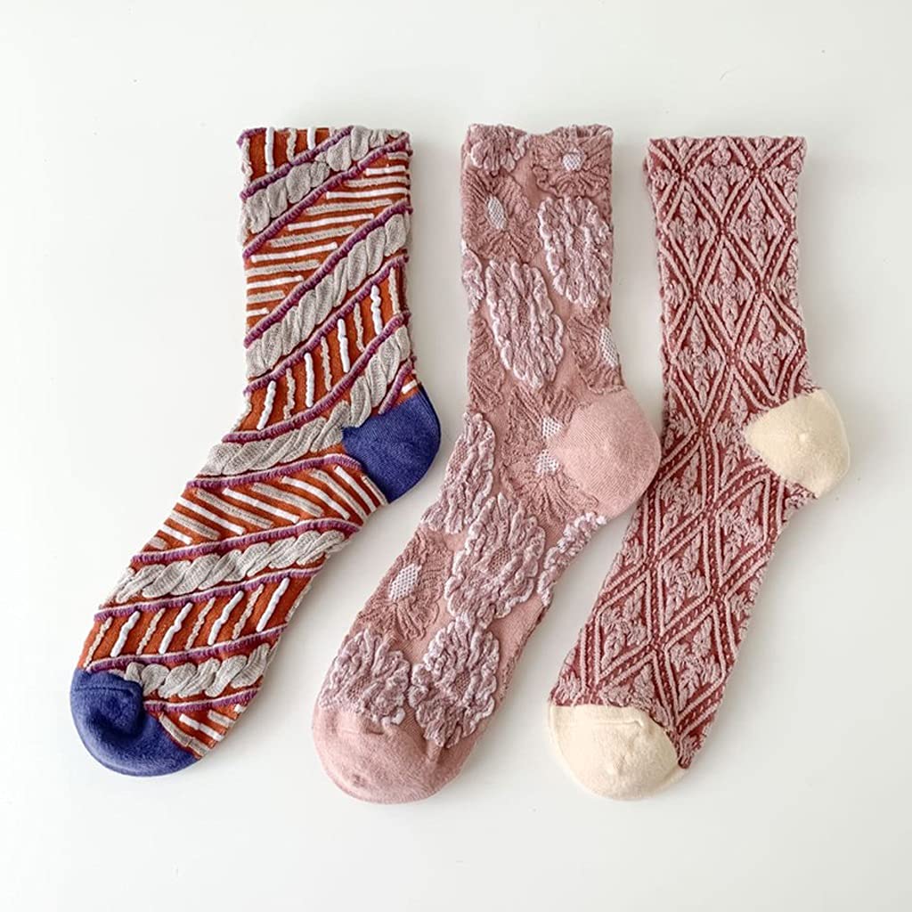 SLATIOM Women's Long Breathable Socks - Cute Leg Warmers for Casual Wear, Yoga & Winter Outfits (One Size, Assorted Colors)