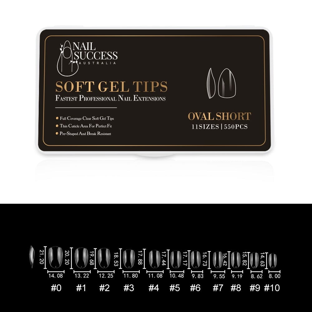 Soft Gel Press On Nails - Natural Looking Fake Nails with Easy Application for Manicures & Special Occasions