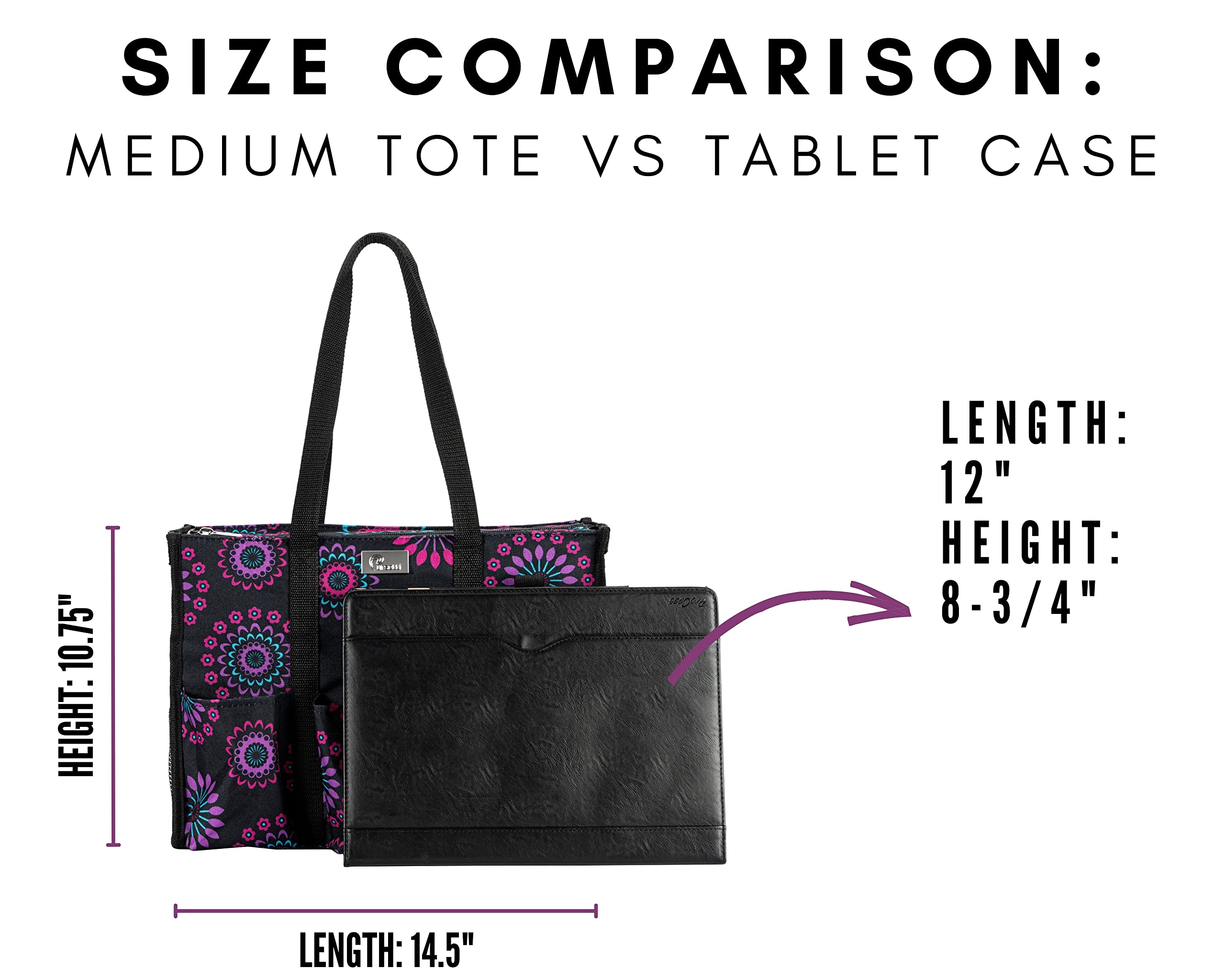 Multi-Pocket Utility Tote Bag for Women - Durable Work Bag for Nurses, Teachers & Crafters - Perfect for Hospital Shifts, Classroom Organization & DIY Projects