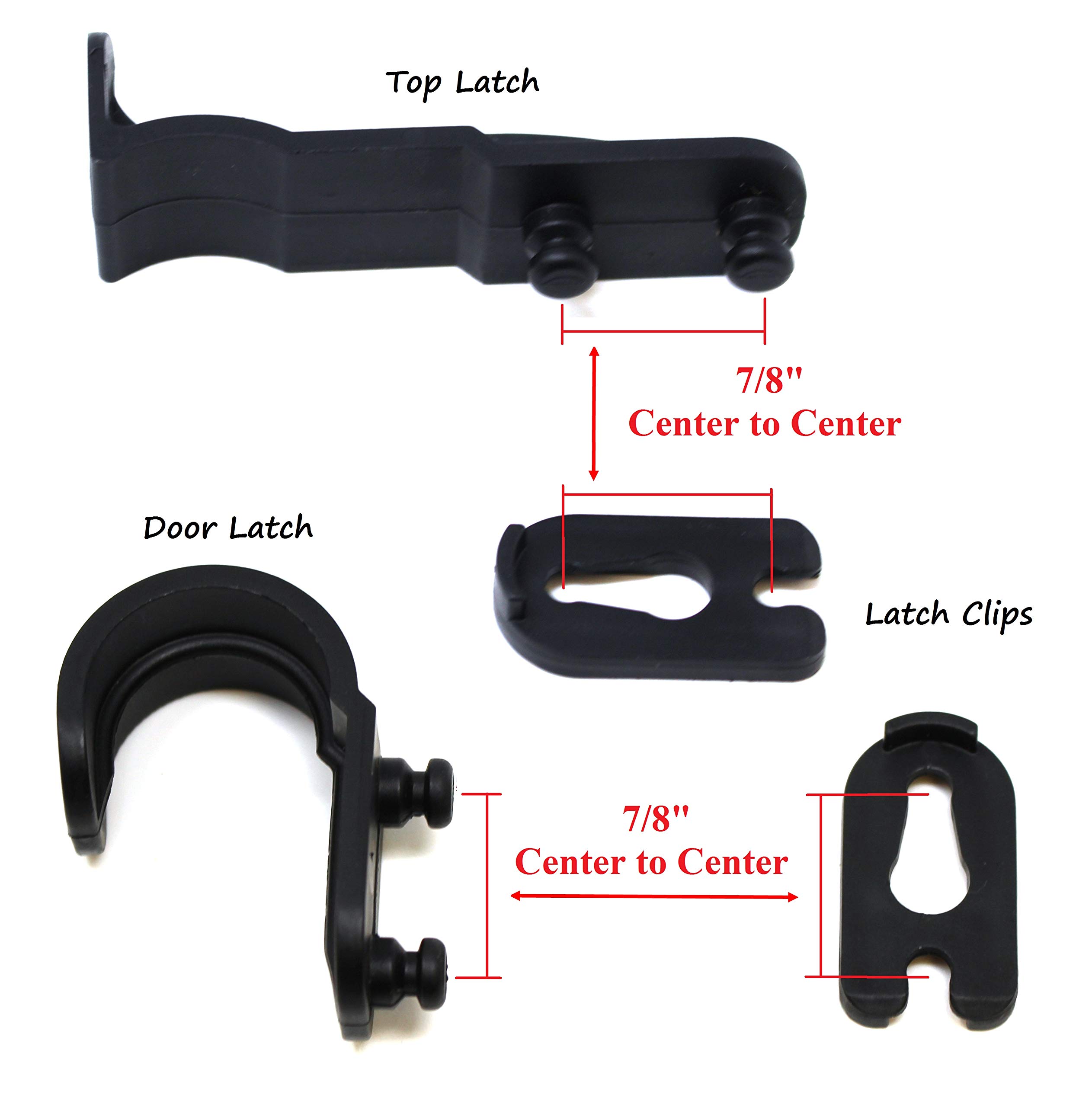 White Plastic Latch Set Kit for Solar Group Standard Mailbox Repair - Durable Replacement Parts for USPS Approved Mailboxes | Perfect for Home, Office & Rural Mailbox Maintenance