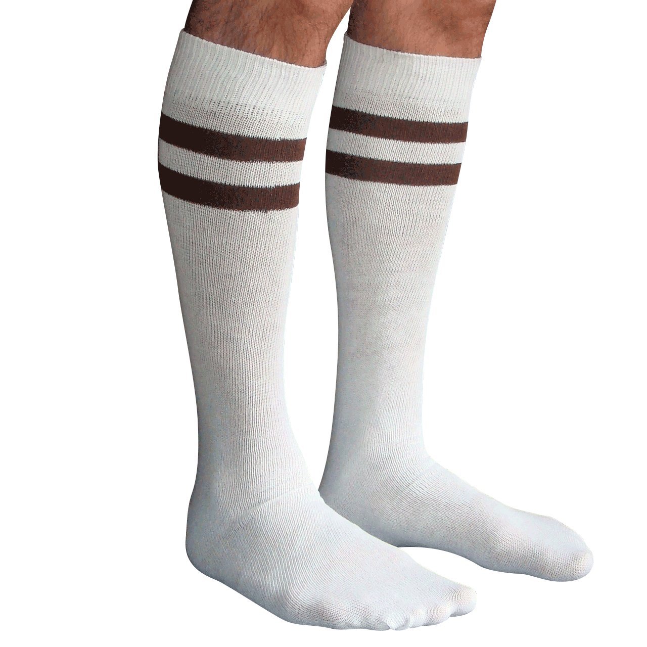 Men's Striped Tube Knee High Socks - Comfortable & Stylish for Casual Wear, Sports & Outdoor Activities