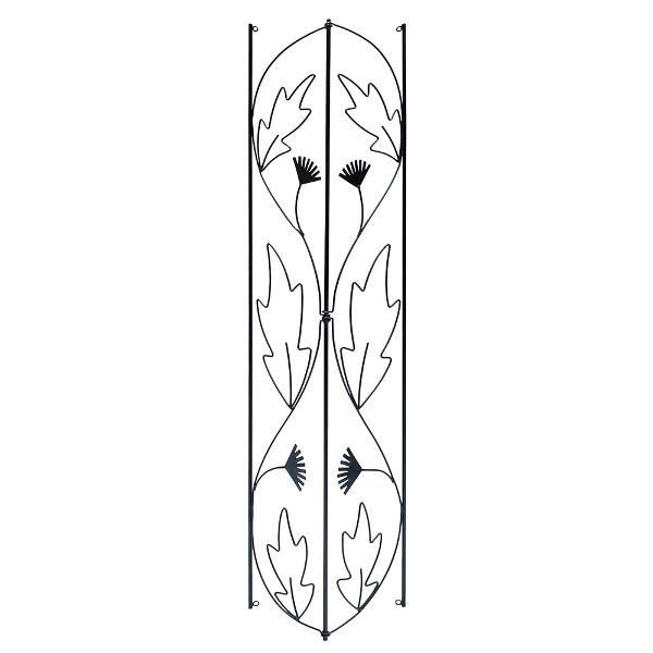 Downspout Garden Trellis - Expandable Metal Climbing Plant Support for Vines, Flowers & Vegetables | Perfect for Rainwater Drainage, Vertical Gardening & Small Space Solutions