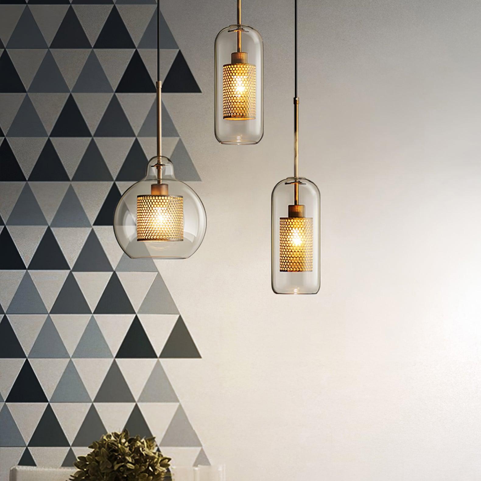 Vintage Chiswick Glass Pendant Light - Elegant Hanging Fixture for Dining Room, Kitchen Island & Bedroom Lighting | Energy Efficient LED Compatible