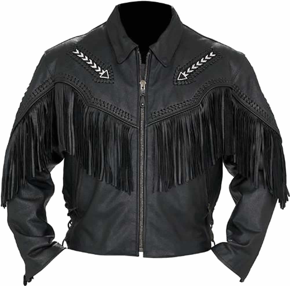 Premium Men's Western Cowboy Jacket - 100% Genuine Leather Biker Coat - Durable & Stylish for Rodeo, Motorcycle Riding & Outdoor Adventures