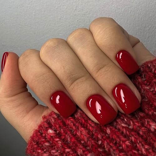 glossy wine red