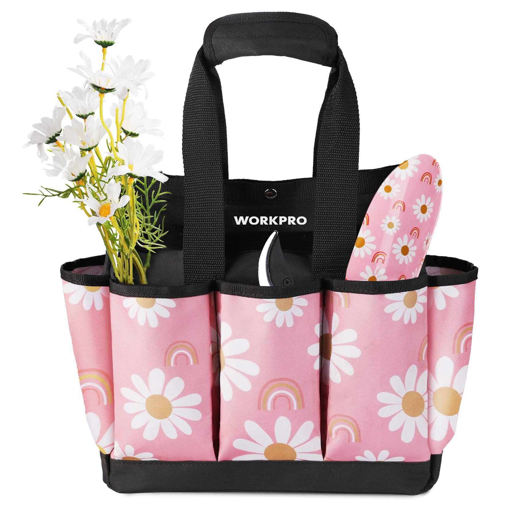 WORKPRO Heavy Duty Garden Tool Bag with 9 Pockets - 12