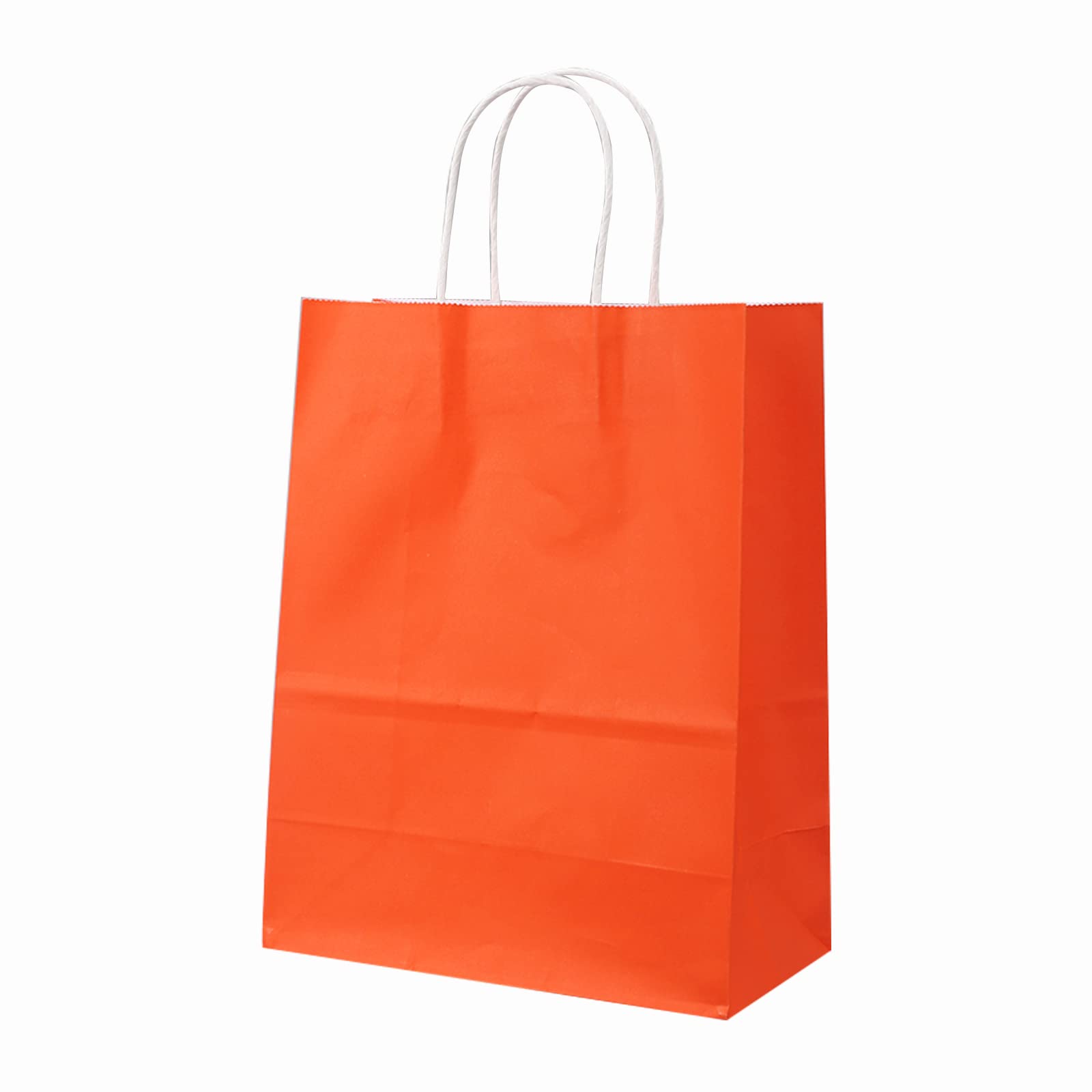 100 Pcs Kraft Paper Gift Bags with Handles - 10x5x13 Inches (26x12x33cm) - Eco-Friendly Retail Packaging, Grocery Bags, Party Favors, Arts & Crafts Supplies - Perfect for Birthday Parties, Christmas Gifts, Wedding Favors & Bulk Packaging