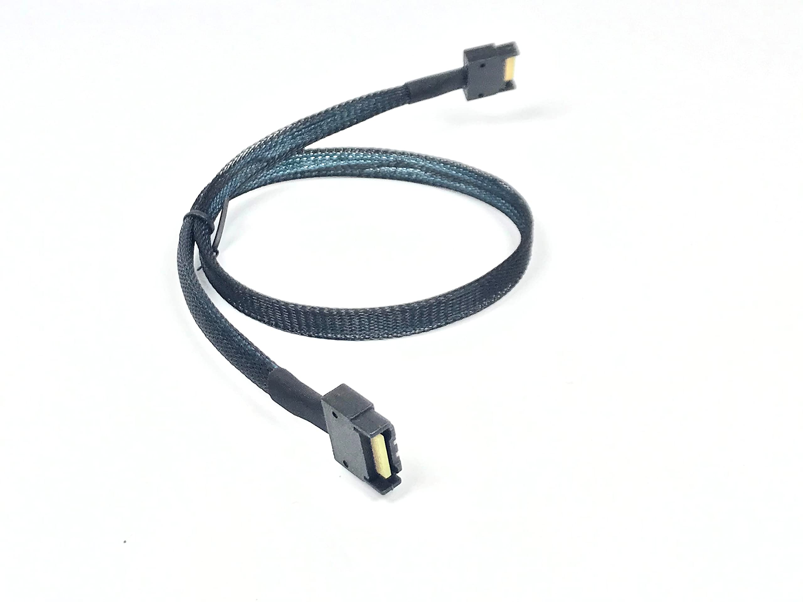 High-Speed Micro SATA Cable | Mini Cool Edge MCIO 38 Pin to MCIO 38 Pin 500mm Data Transfer Cable for Laptops, Servers & Storage Devices - Perfect for Data Centers, IT Maintenance & PC Upgrades