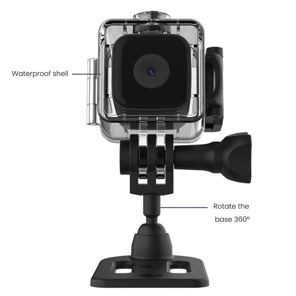 Komdndht Mini Sports Camera - 4K Waterproof Action Camera for Diving, Cycling, Skiing & Outdoor Adventures - HD Video Recording for Extreme Sports & Travel Vlogging