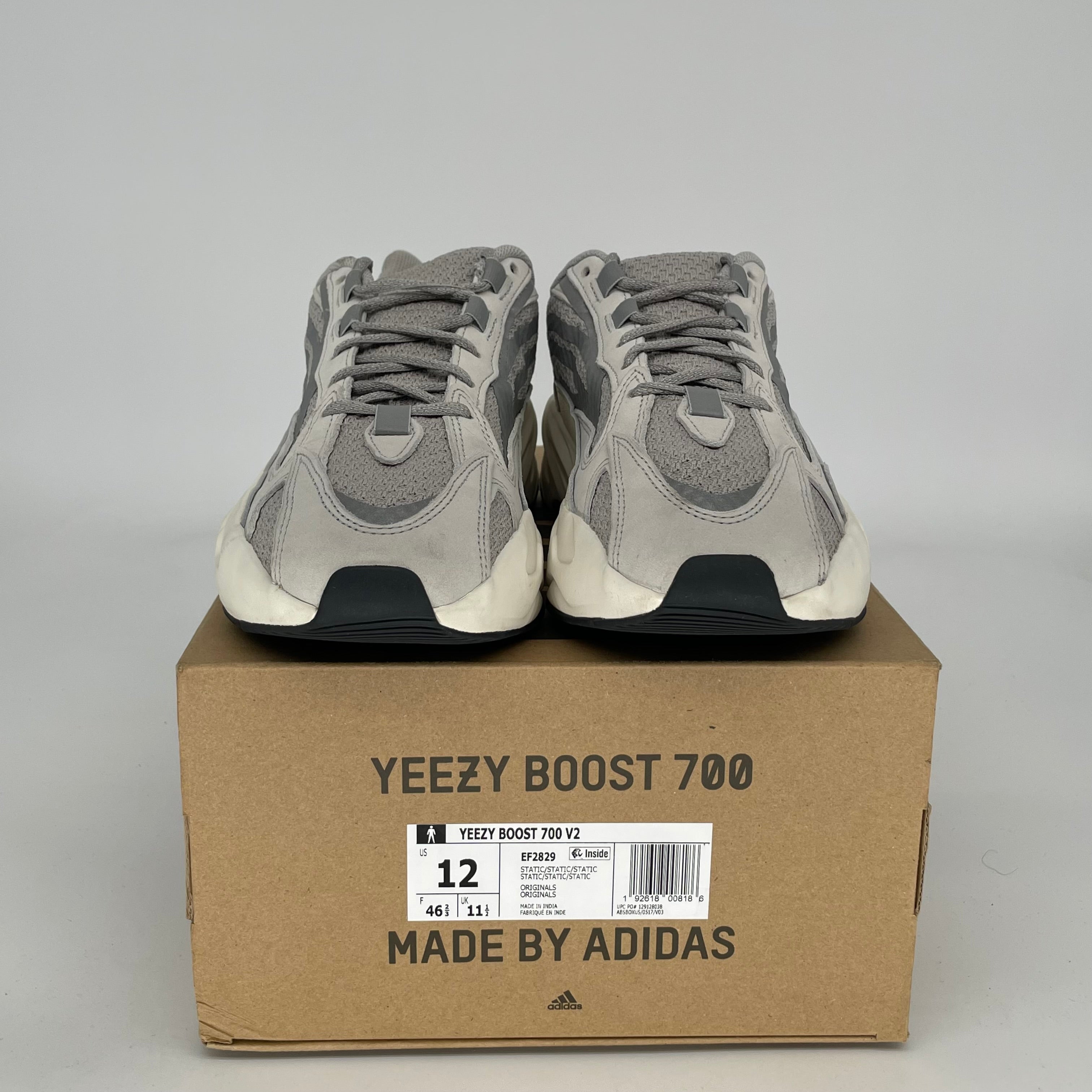 Adidas Yeezy Boost 700 V2 'Static' Men's Sneakers - Size 12 (EF2829) | Comfortable Running Shoes for Casual Wear & Street Style Fashion