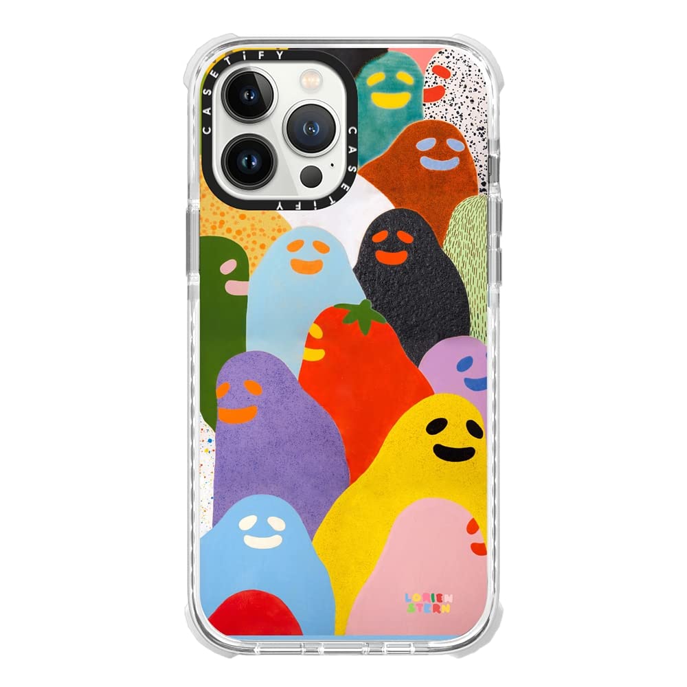 Casetify Ultra Impact Case for iPhone 13 Pro Max - Lorien Stern After Party Design - Clear Frost Protective Phone Cover - Perfect for Everyday Use, Travel & Outdoor Activities