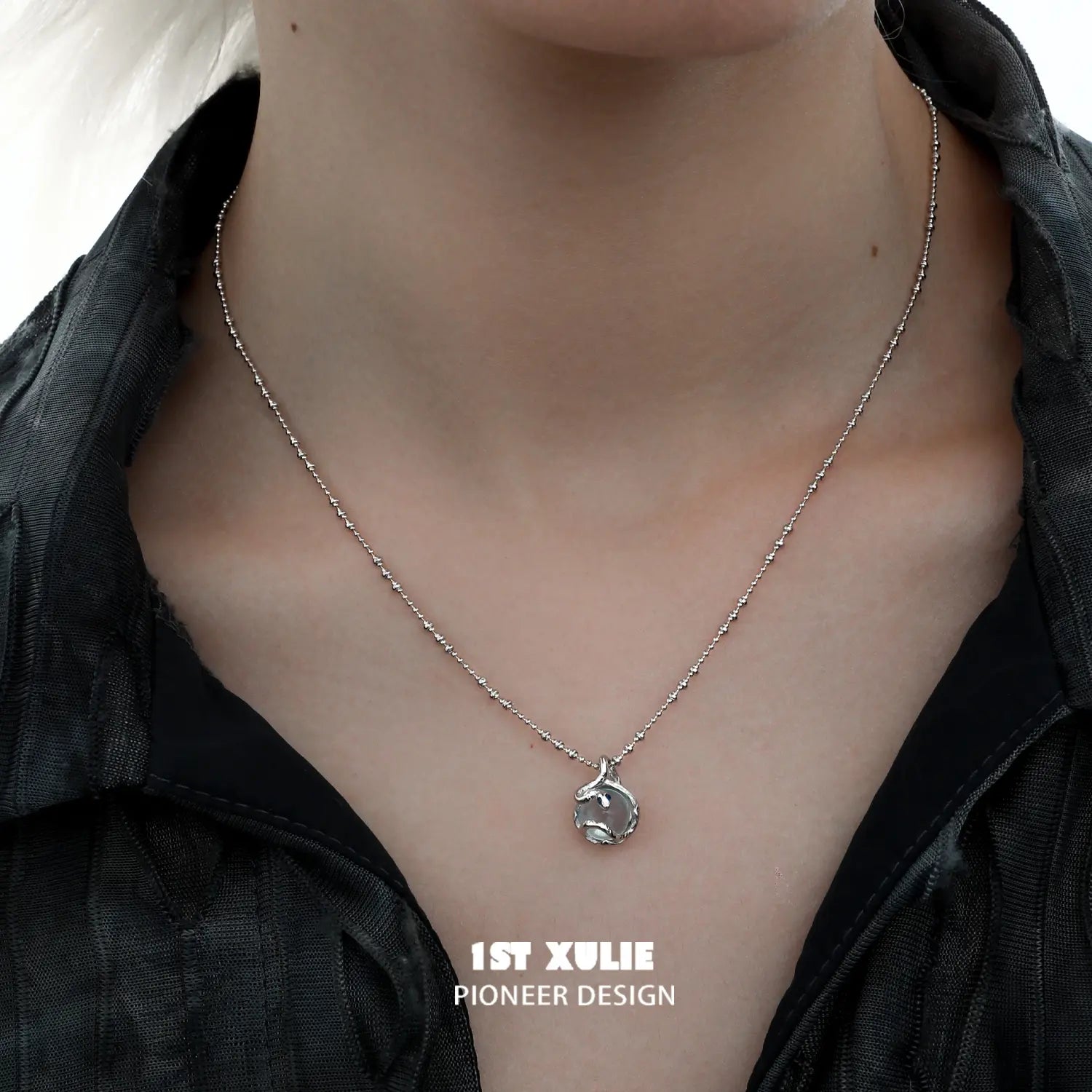 S925 Sterling Silver Snake Bite Energy Crystal Necklace for Women - Healing Chakra Pendant for Meditation, Yoga & Spiritual Protection