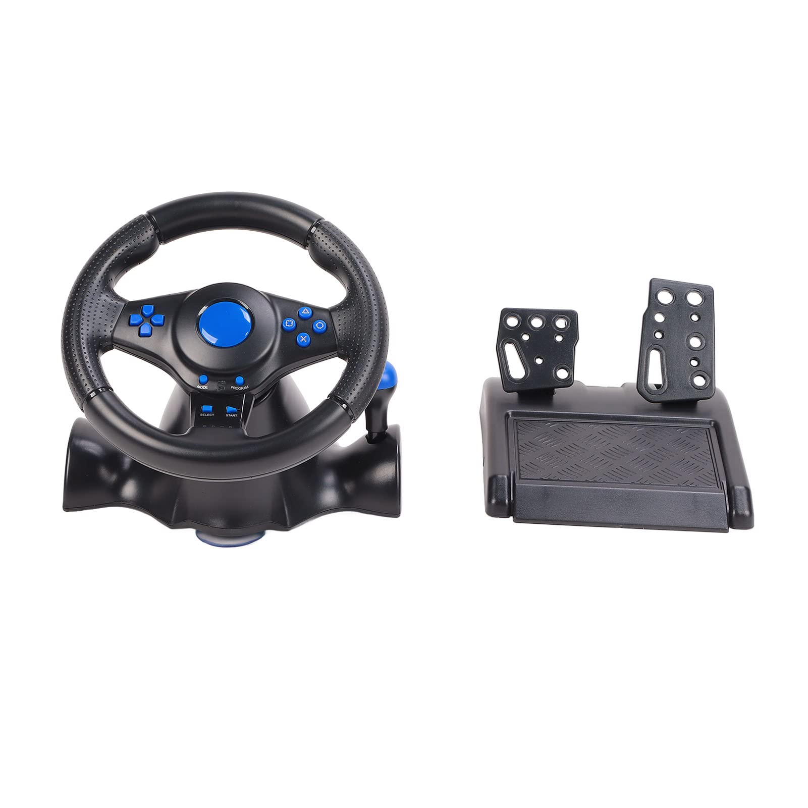 Archuu Racing Wheel - Plug & Play USB Gaming Steering Wheel with Pedals, 180° Rotation, 7-in-1 Vibration, Programmable for PC, PS4, Xbox 360 & Android - Perfect for Racing Sims, Drifting & Arcade-Style Gaming