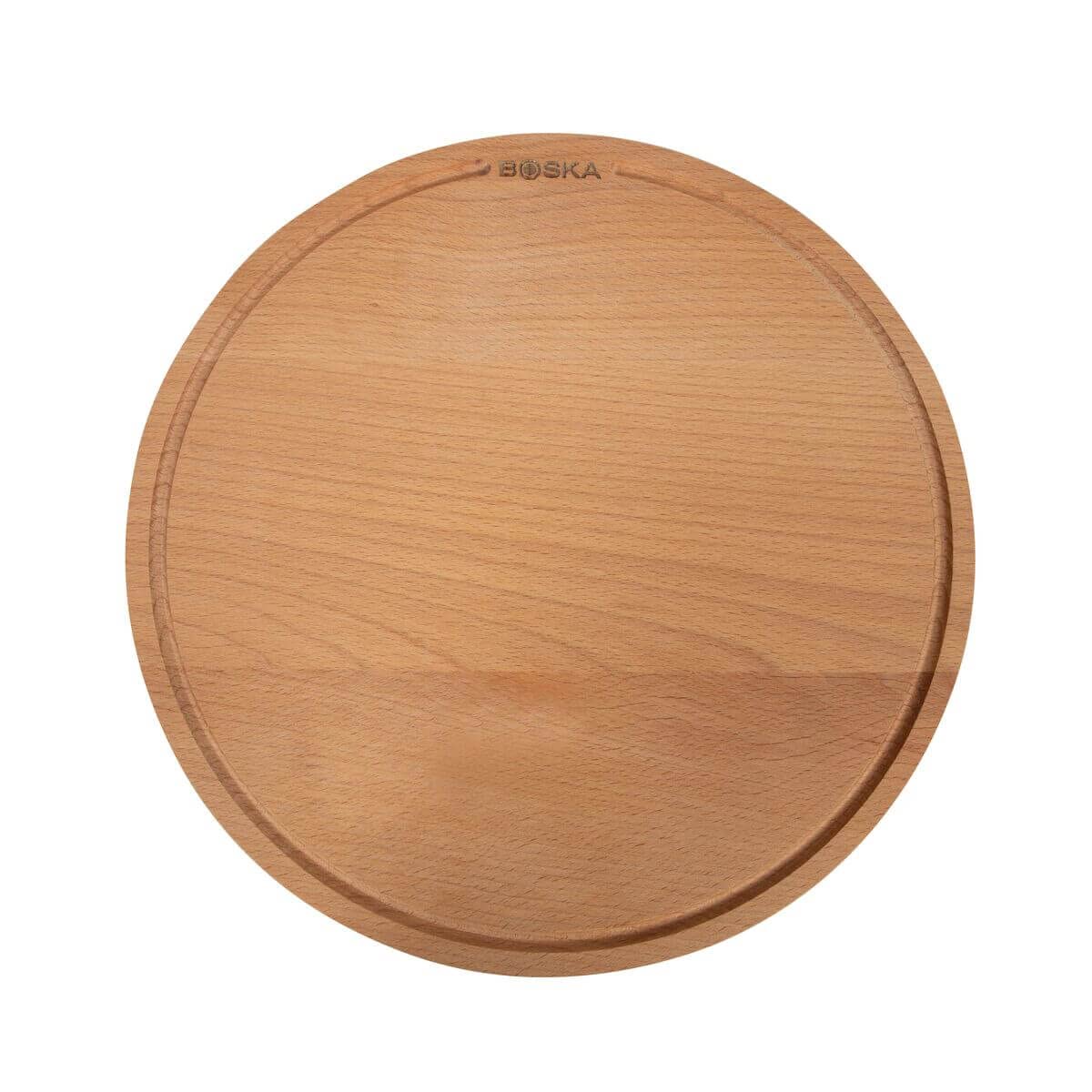 Boska Wooden Pizza Serving Board - Amigo Beechwood Serving Tray for Pizza, Cheese, Tapas & Charcuterie - Multipurpose Cutting Board for Entertaining - Dishwasher Safe - Perfect for Parties, Picnics & Family Gatherings