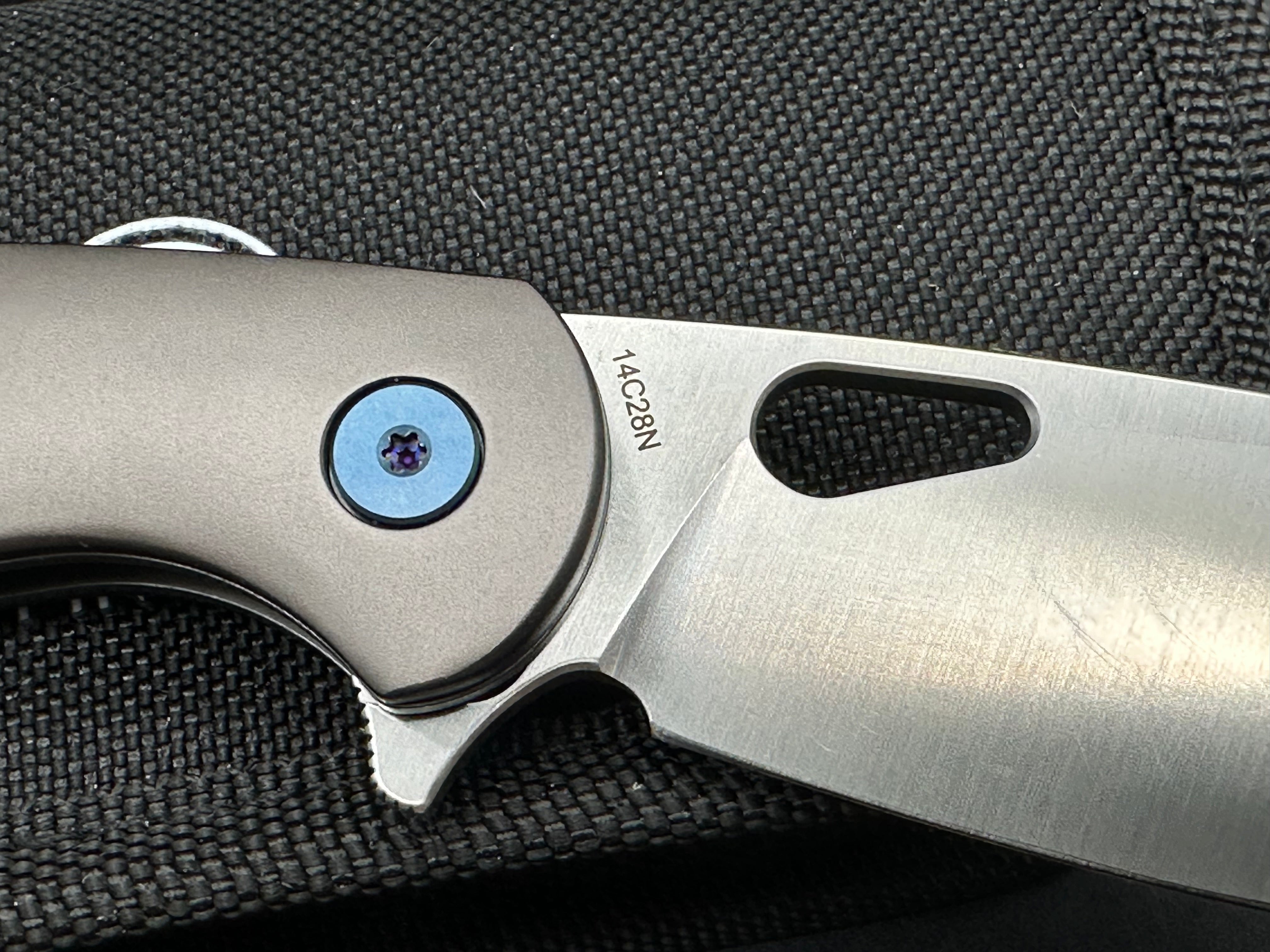 FINTISO COBRA Grey Aluminum Alloy Pocket Knife - 3.1