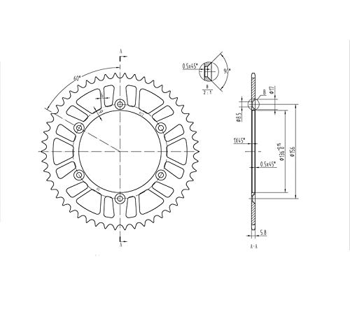 BikeMaster Rear Steel 50 Tooth Sprocket for Husqvarna SM 630 IE 2010 - High-Performance Motorcycle Replacement Part for Off-Road & Street Riding