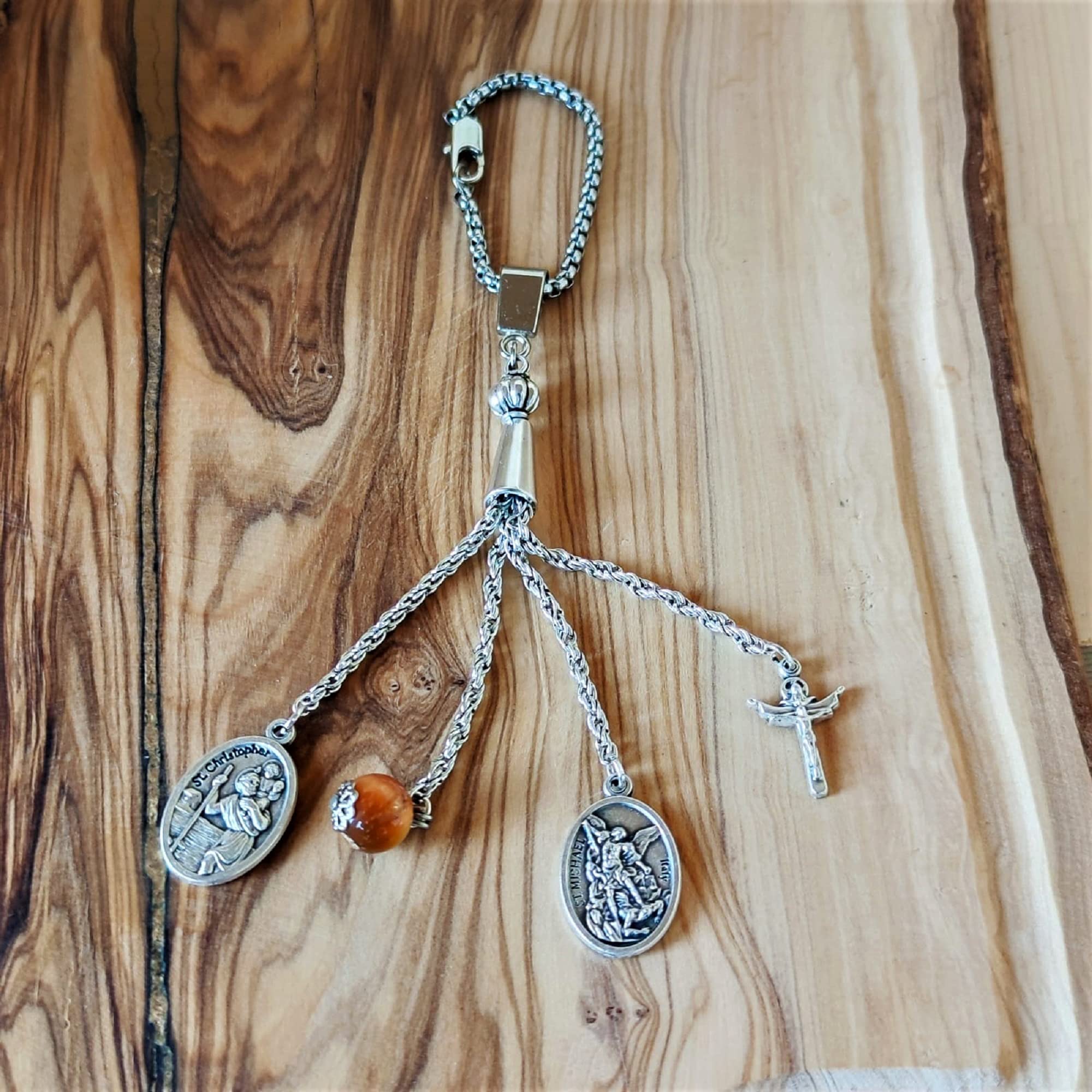 Catholic Saint Medals - Car Hanging Charms for Travel Protection