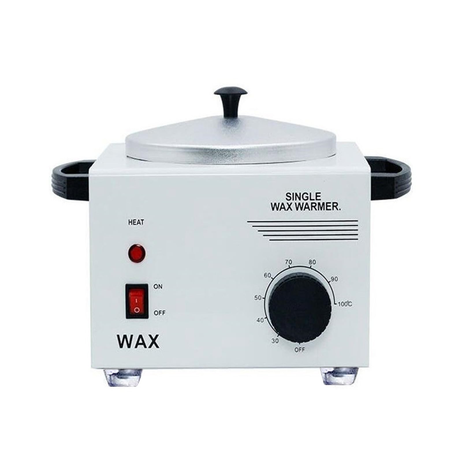 Portable Electric Wax Heater 500ml - Rotary Temperature Control Wax Melting Machine for Wax Beans, Blocks & Soft Wax - Perfect for Home Salon, Spa & Professional Hair Removal Use