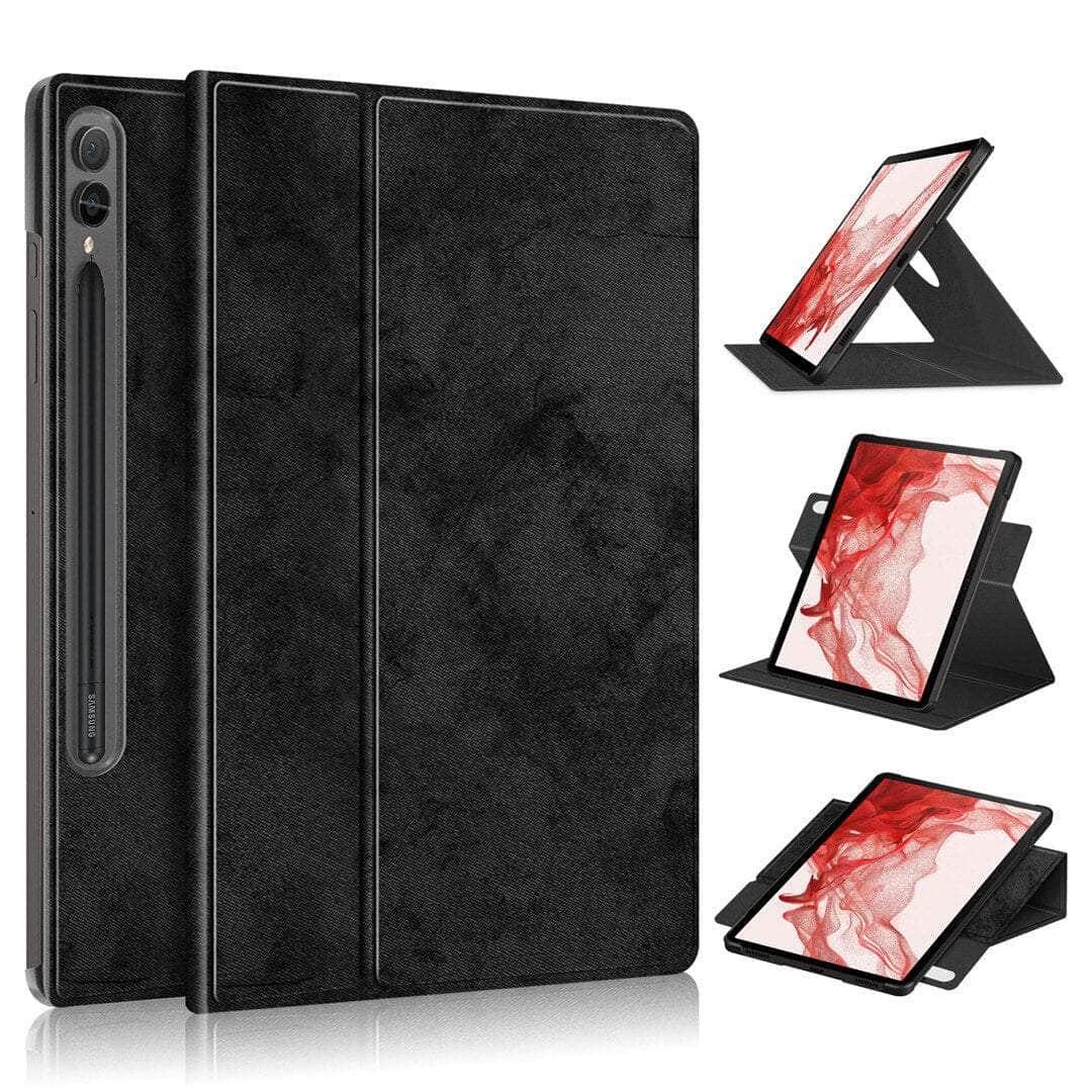 Samsung Galaxy Tab S9 (2023) Pencil Holder 360° Rotating Protective Case - Perfect for Drawing, Note-Taking & Business Presentations