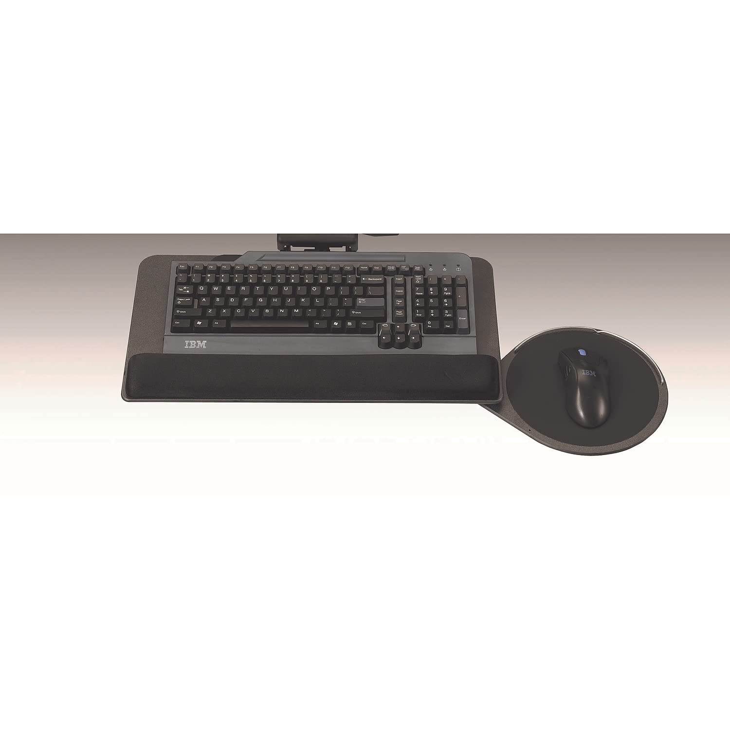 Ergonomic Adjustable Keyboard Tray - Slim Black Under Desk Mount (ECI-700-REF) for Home Office & Gaming Setup