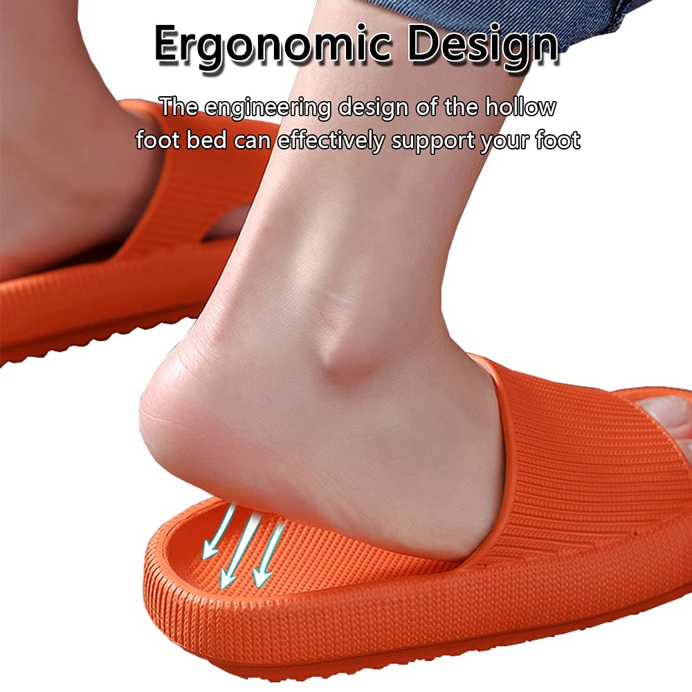 Cloud Slippers for Women and Men - Ultra Soft Pillow Slippers with Non-Slip Sole | Shower Slides, Bathroom Sandals for Indoor & Outdoor Use | Thick Cushioned Sole for Maximum Comfort | Perfect for Home, Spa, and Travel
