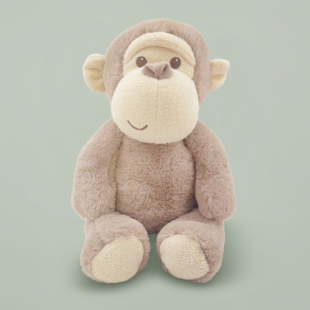 Personalized Morris Monkey Plush Stuffed Animal with Matching Baby Pajama Set - Blue | Cute Nursery Gift for Newborns & Toddlers | Perfect for Baby Showers, Birthdays & Bedtime Cuddles