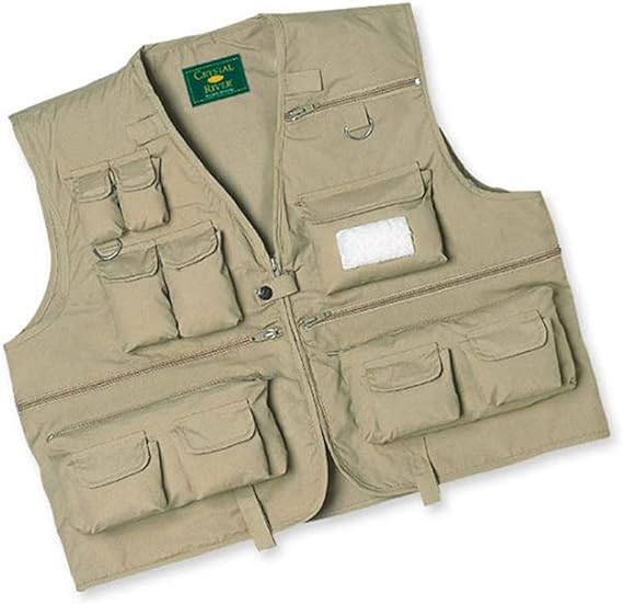 Crystal River C/R Utility Vest Tan - Durable Outdoor Work Vest for Fishing, Hunting & Hiking - Comfortable & Functional Gear for Men & Women