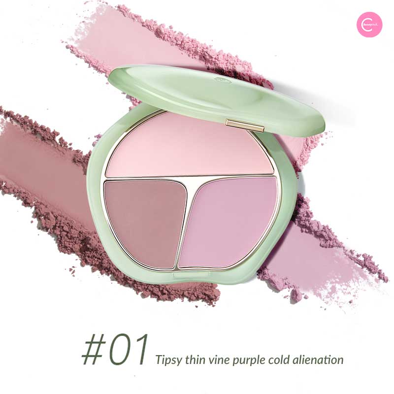 TIMAGE Trio Blush Palette - 3-in-1 Cream Blush Set for Cheeks & Lips, Natural Matte & Shimmer Finish, Vegan & Cruelty-Free Makeup Kit - Perfect for Daily Wear, Party & Special Occasions