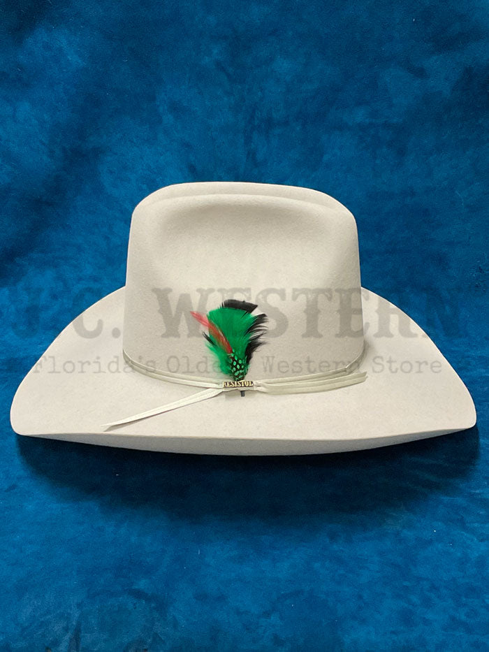 Resistol RFQH60 254071 QH60 6X Silverbelly Felt Cowboy Hat for Men - Western Rodeo, Outdoor Riding & Country Fashion