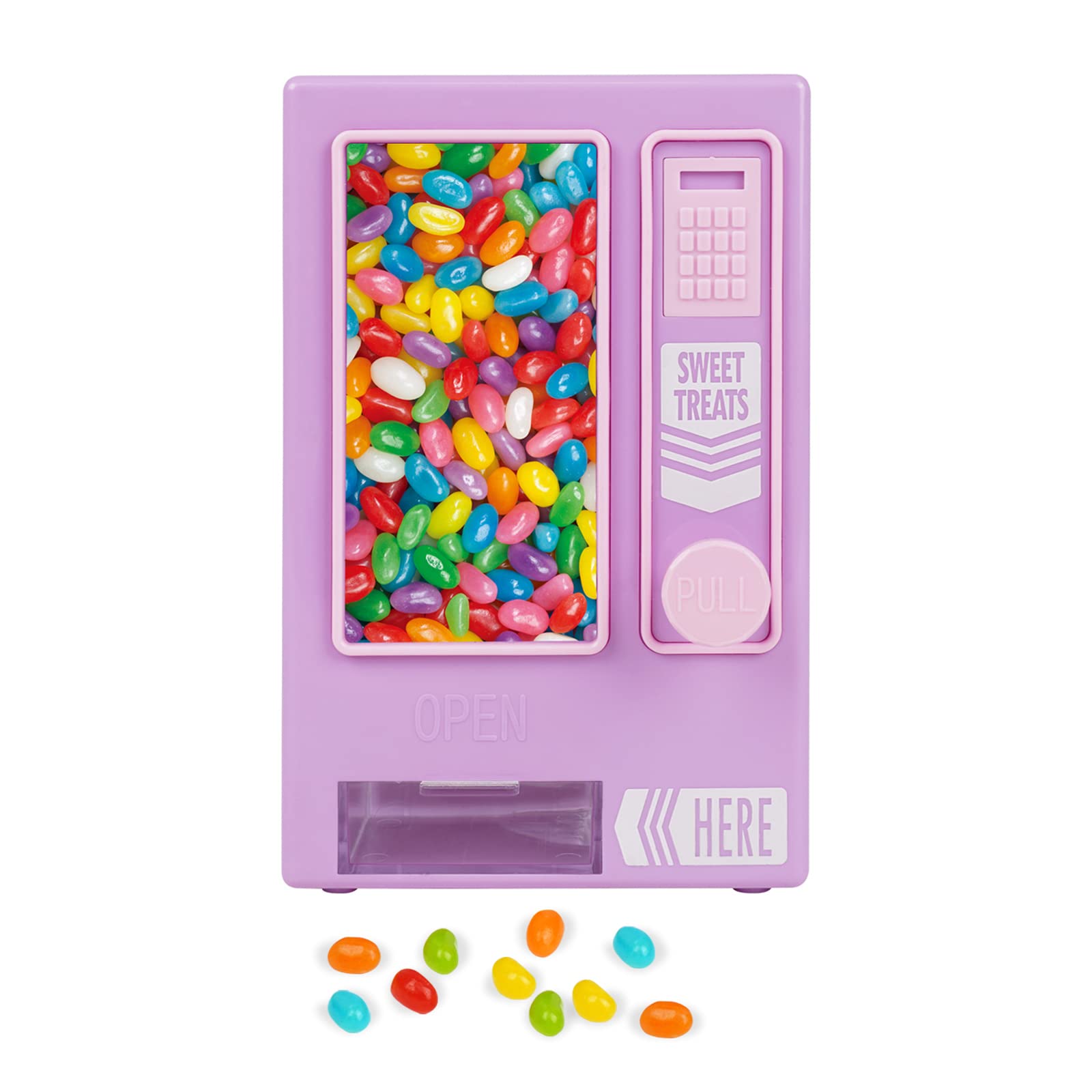 YOBRO Manual Candy Dispenser - Cute Desktop Vending Machine for Mini Candies | Perfect Birthday & Christmas Gift for Girls, Friends & Girlfriends | Fun for Office, Home Decor & Party Favors (Purple)