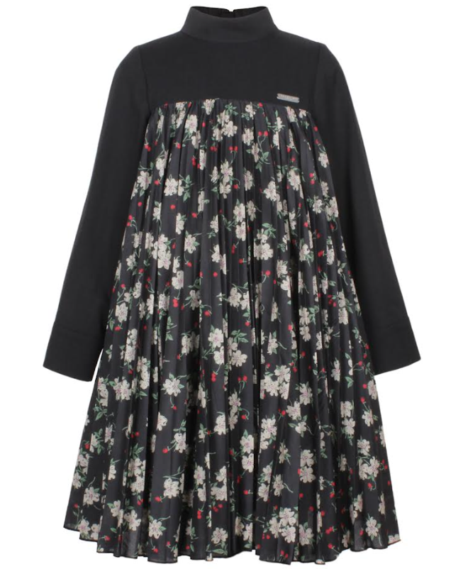 JESSIE & JAMES Pleated Jersey Dress for Girls (Size 3-12 Years) - Perfect for School, Parties & Special Occasions