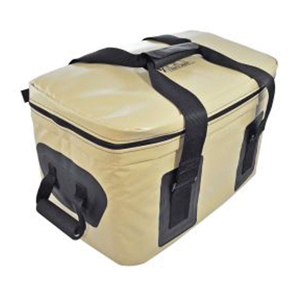 820002 33 Qt. Frostpak Slinger Wall Cooler Tan - Insulated Beverage Cooler for Outdoor Parties, Camping & Tailgating - Heavy Duty Portable Cooler with Drain Spout